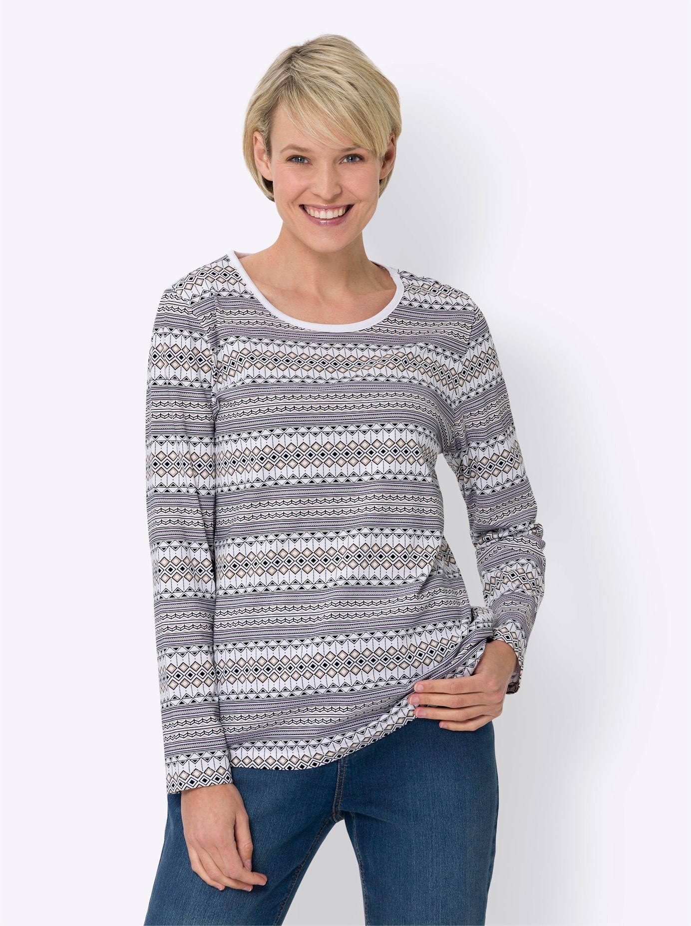 Classic Basics Rundhalsshirt »Langarm-Shirt«, (1 tlg.)