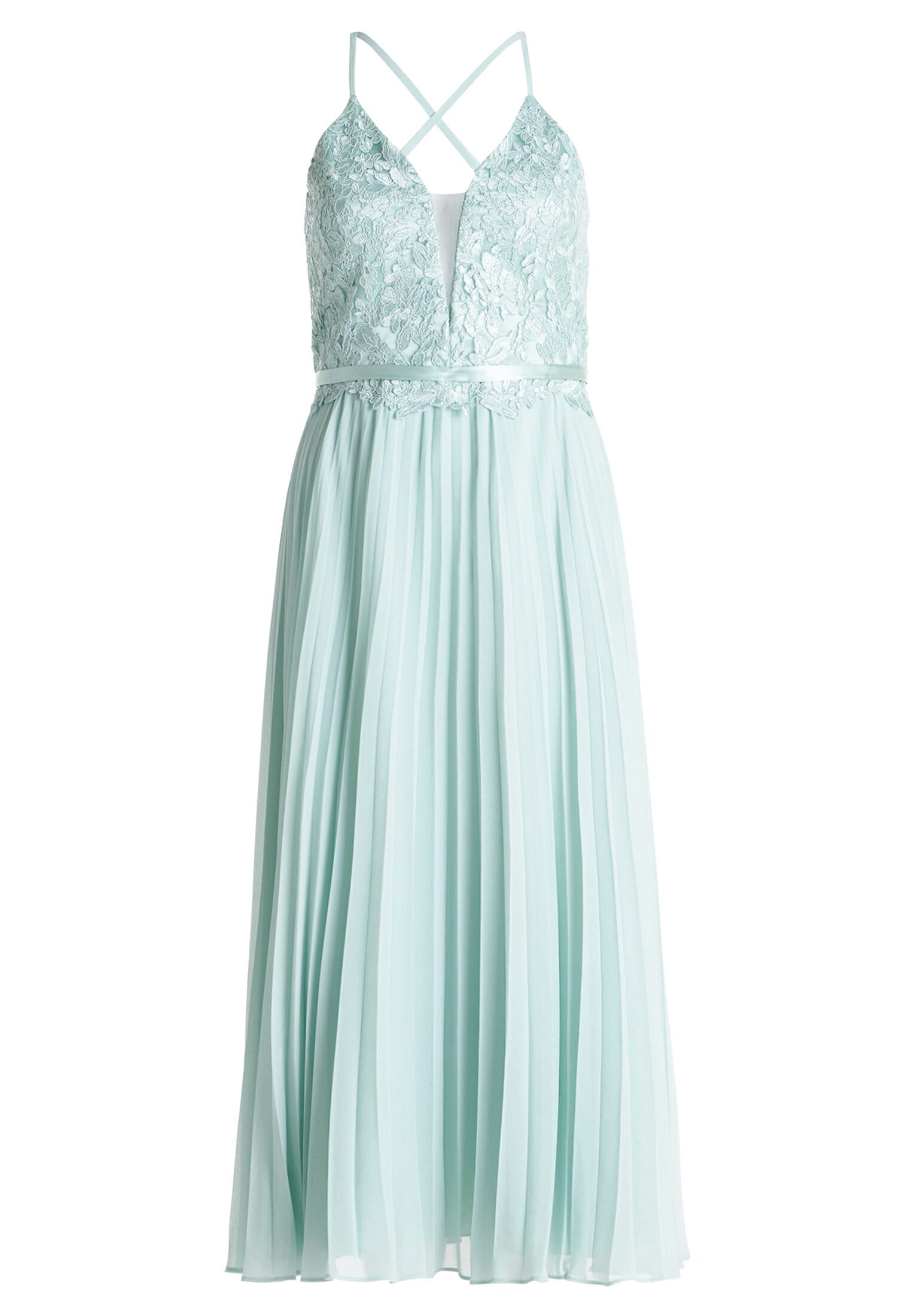 Vera Mont Abendkleid »Damen mit Stickerei« Ohne Tasche Plissee