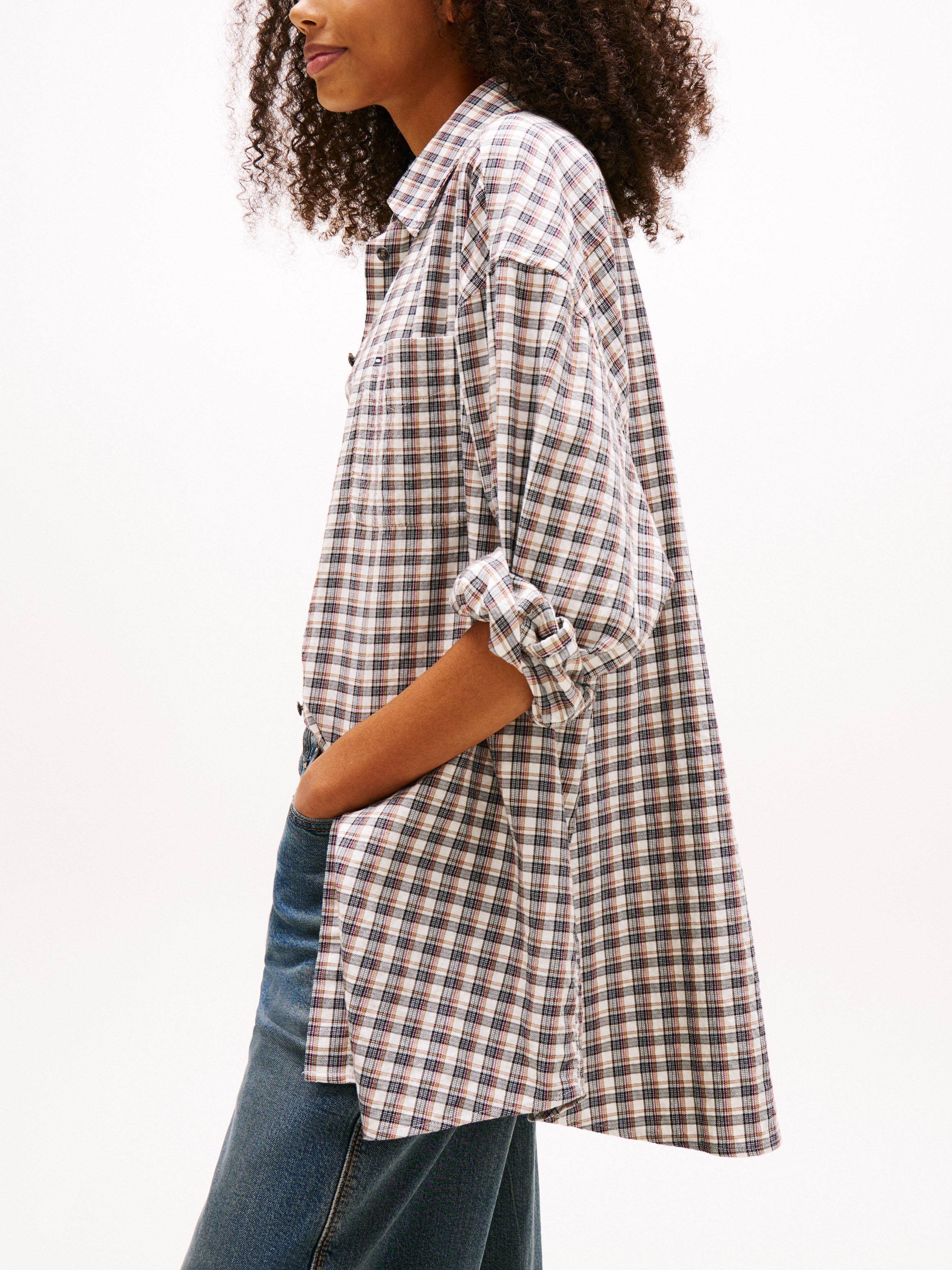 Tommy Jeans Karobluse "TJW OVS CHIECKED SHIRT EXT" günstig online kaufen