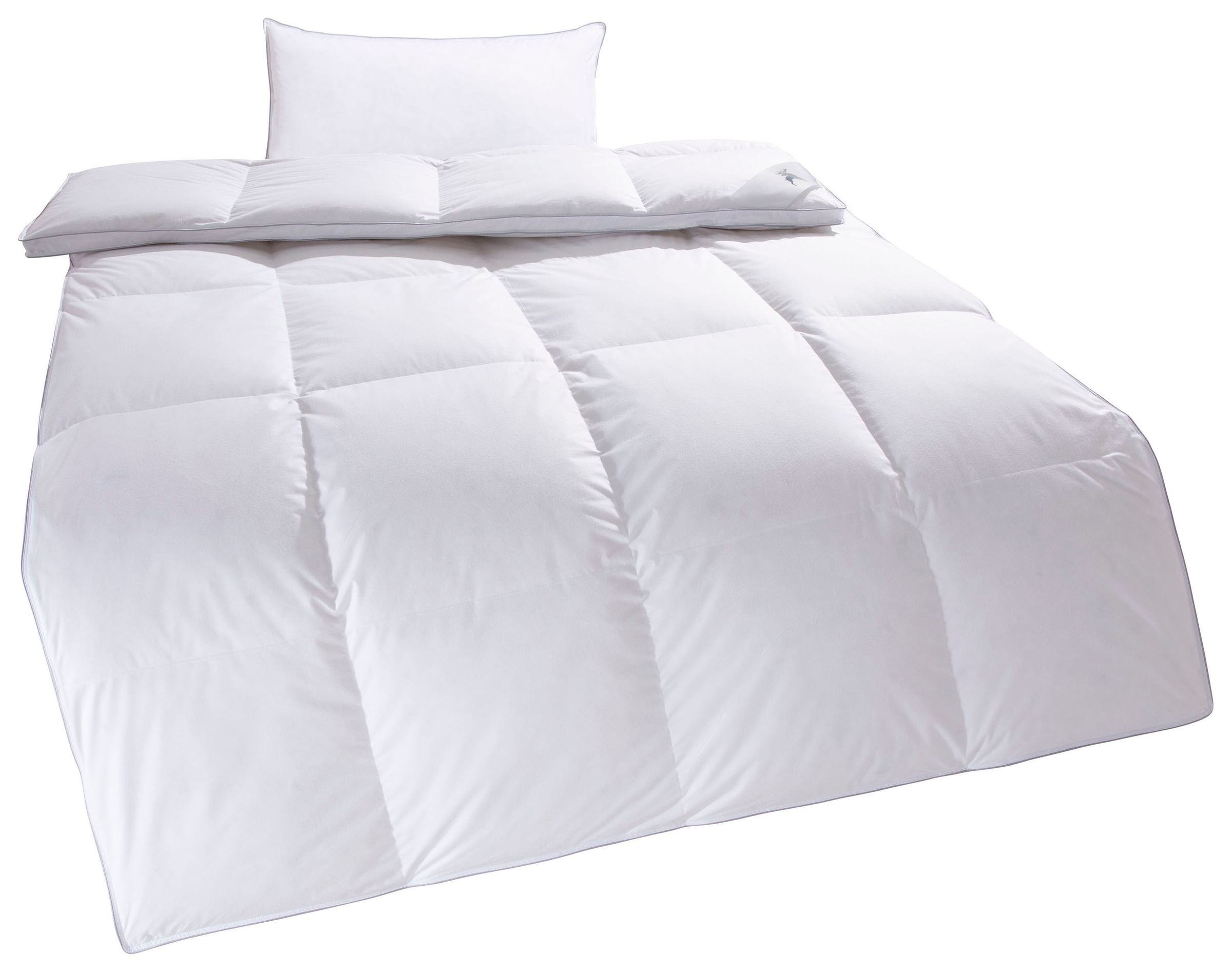 Älgdröm Daunenbettdecke + Kopfkissen "Lodiken, Bettdecke 135x200 cm, 155x22 günstig online kaufen