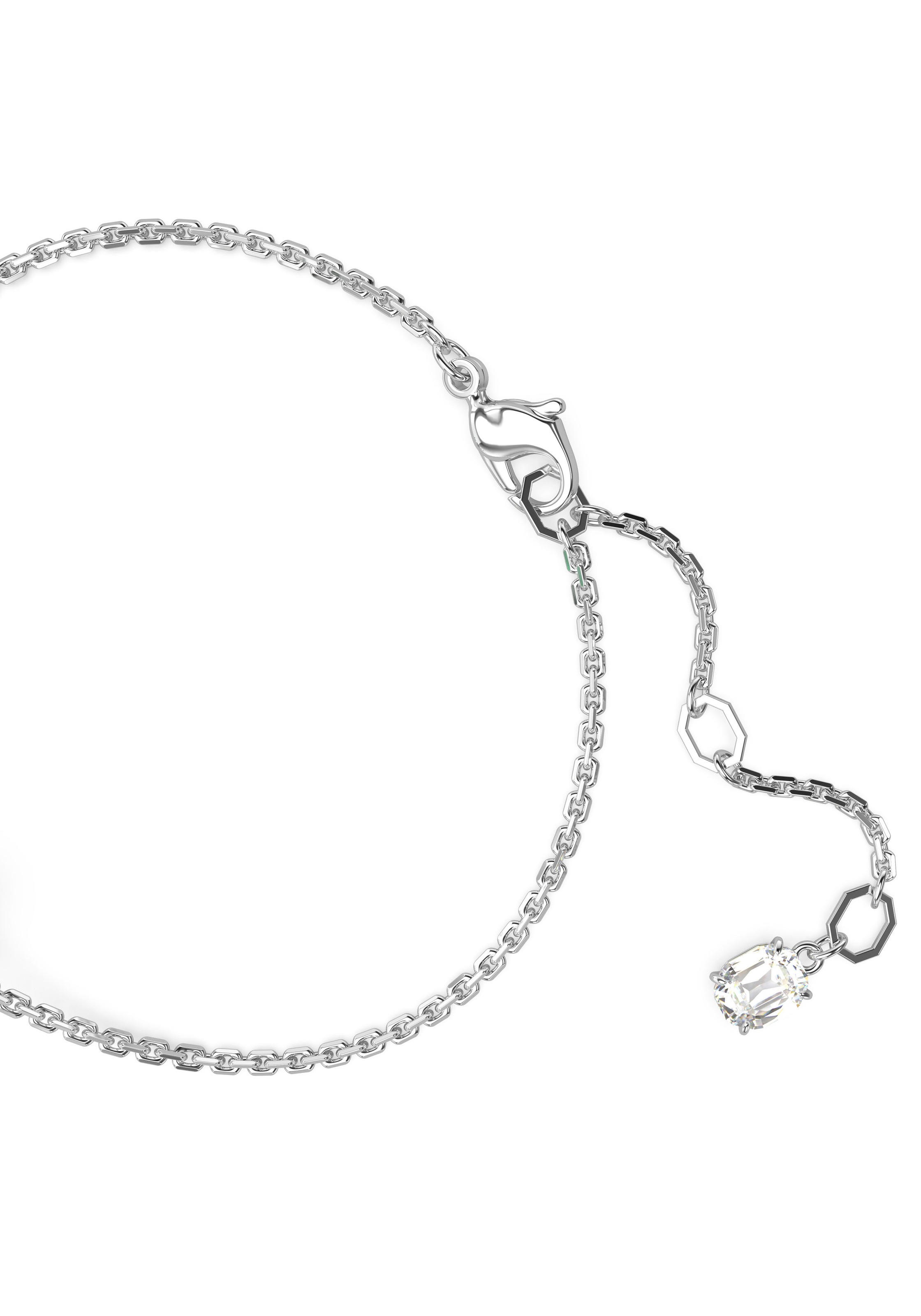 Armband SWAROVSKI "MESMERA" Gr. M, grün (metallfarben, kristallweiß, grün, kristallweiß, grün), Armbänder, Damen, M, Metall, Armband, mit Zirkonia (synth.) 4