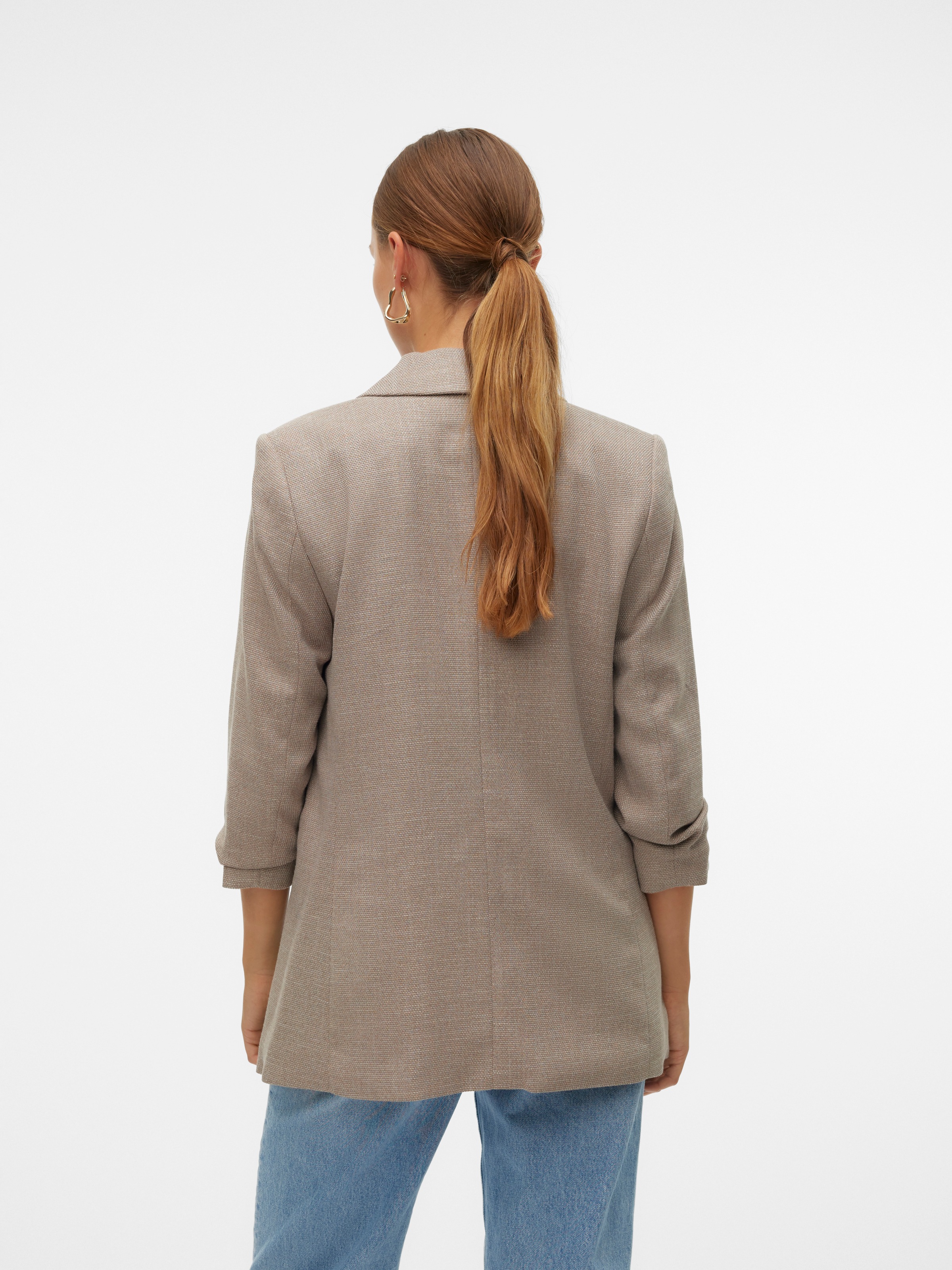 Vero Moda Longblazer »VMFRIDA LS REGULAR BLAZER NOOS«, ohne Verschluss und mit gerafften 3/4 Arm