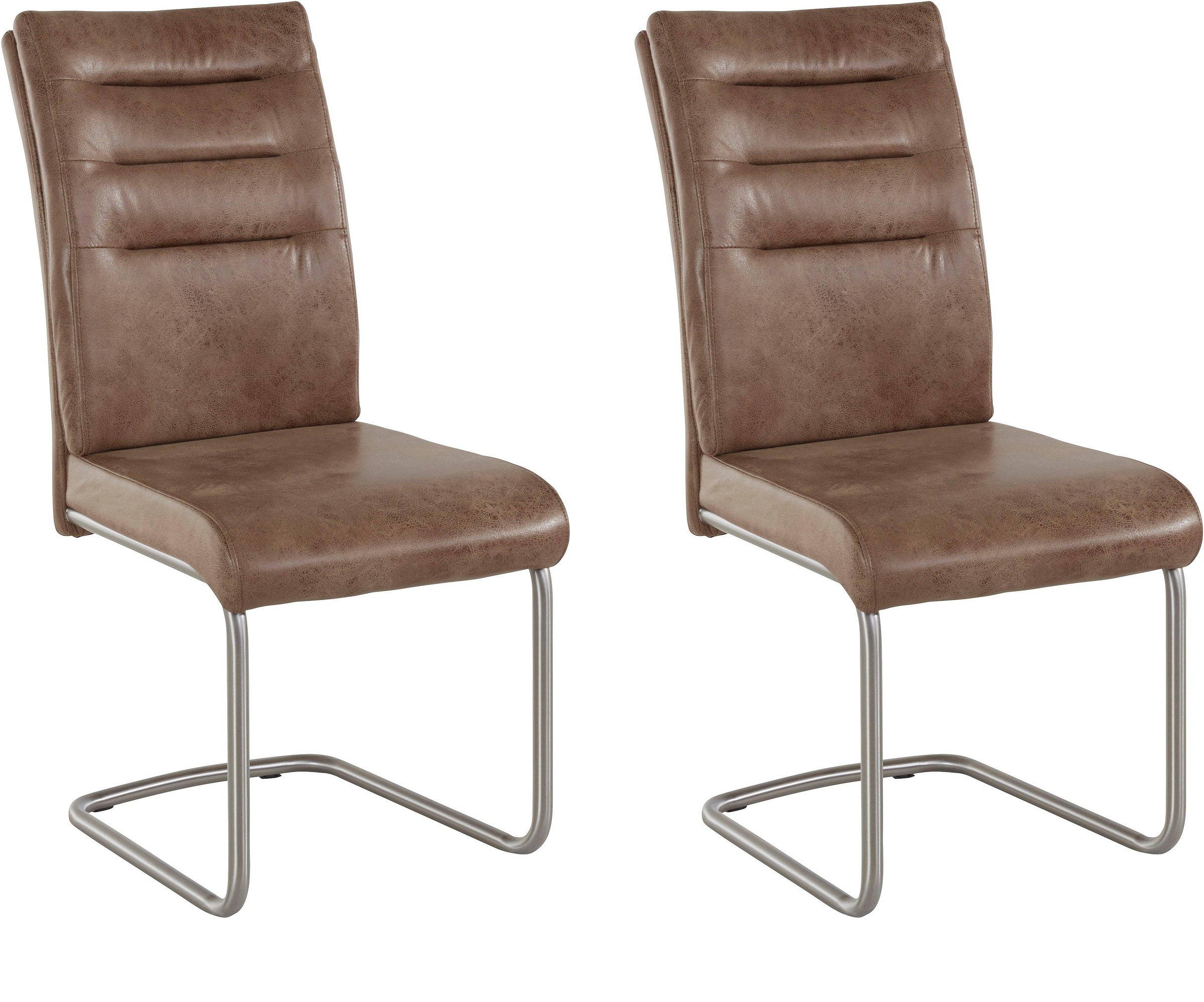 HELA Esszimmerstuhl "Paula Freischwinger" (Set) 2 Stk.mit Echtedelstahlgest günstig online kaufen