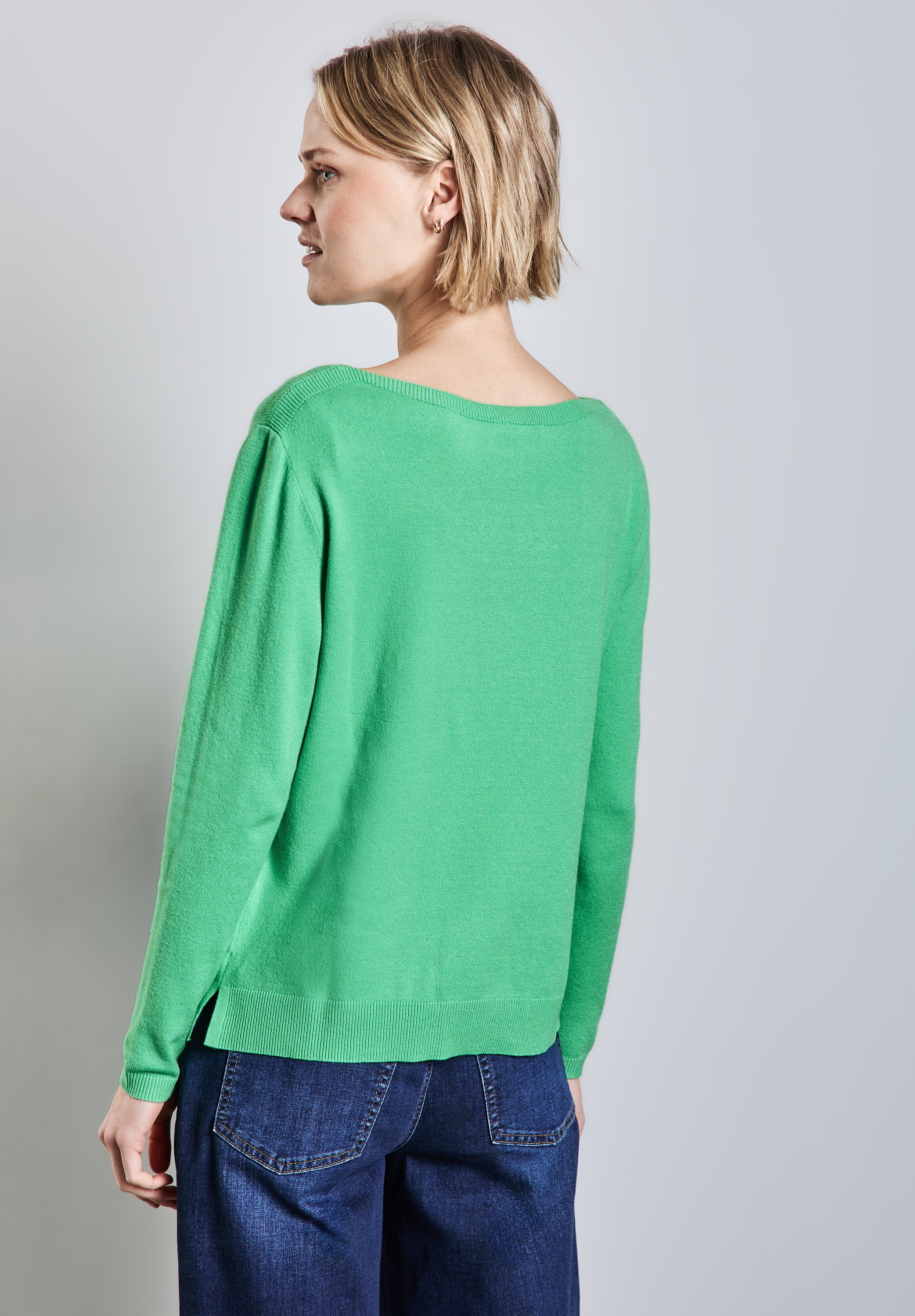 STREET ONE Strickpullover, aus Feinstrick