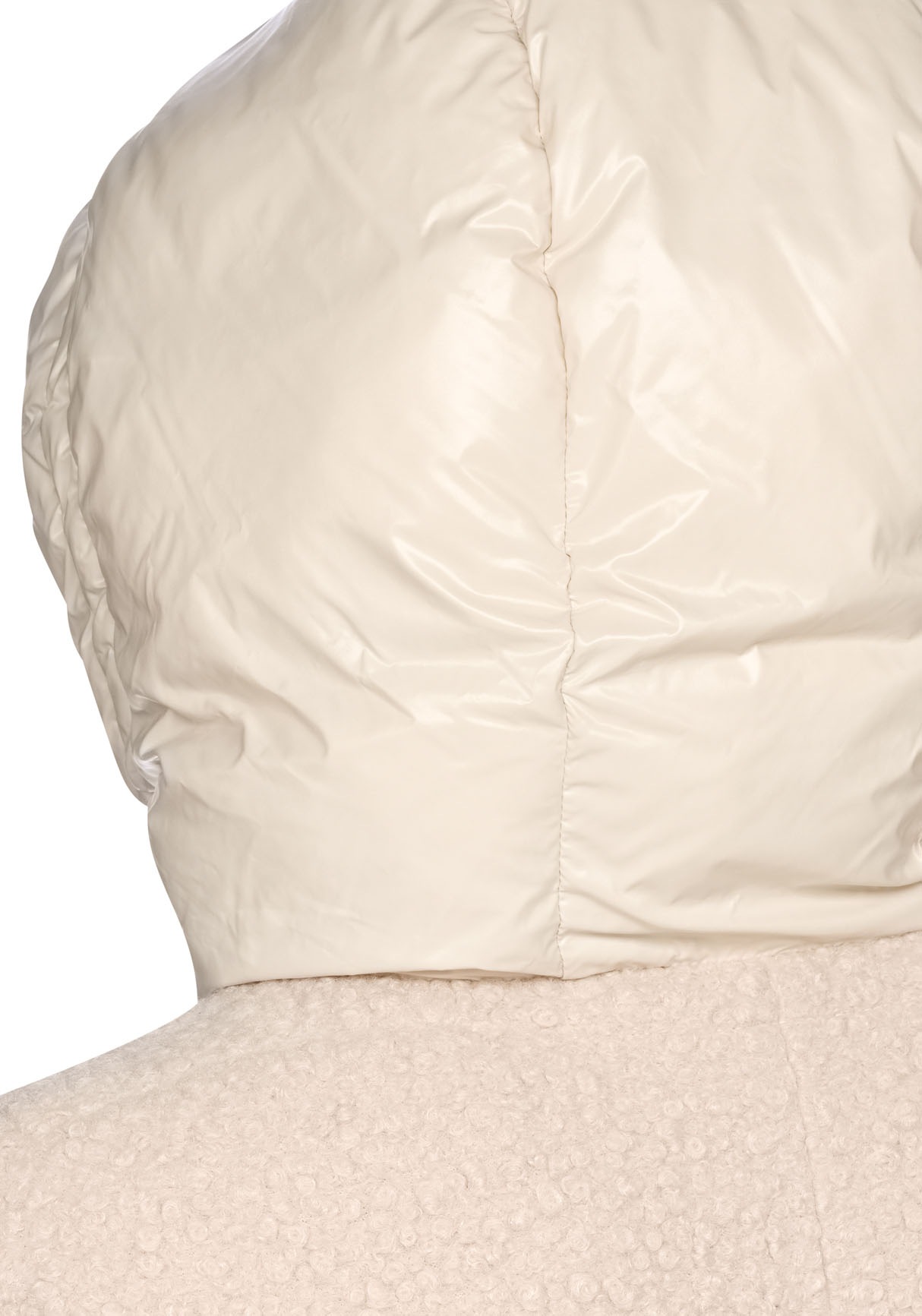 Geox Kurzmantel "CALITHE", im Materialmix, Kapuze, große aufgesetzte Tasche günstig online kaufen