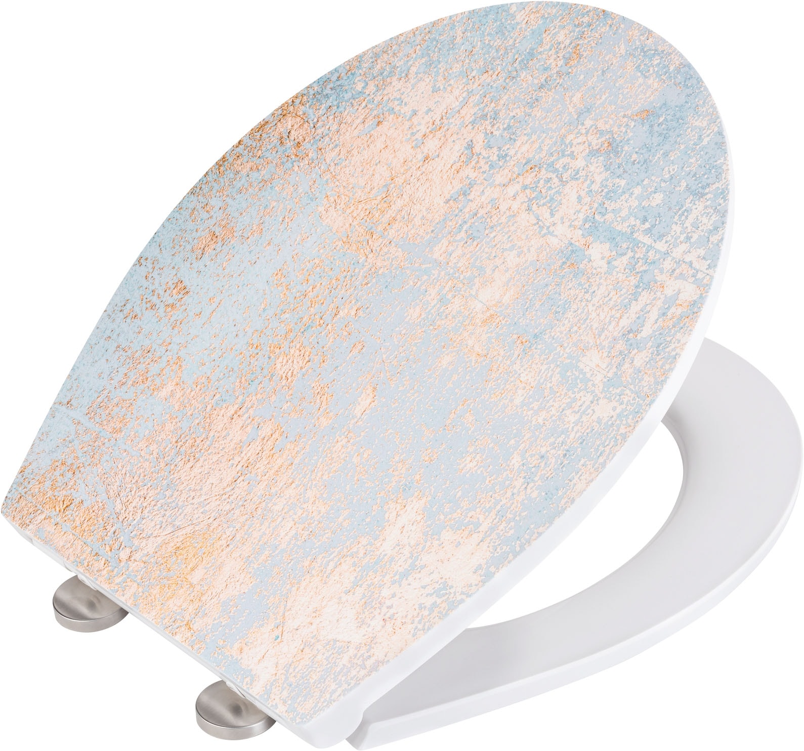 WENKO WC-Sitz »Agate« mit Relief, aus antibakteriellem Duroplast