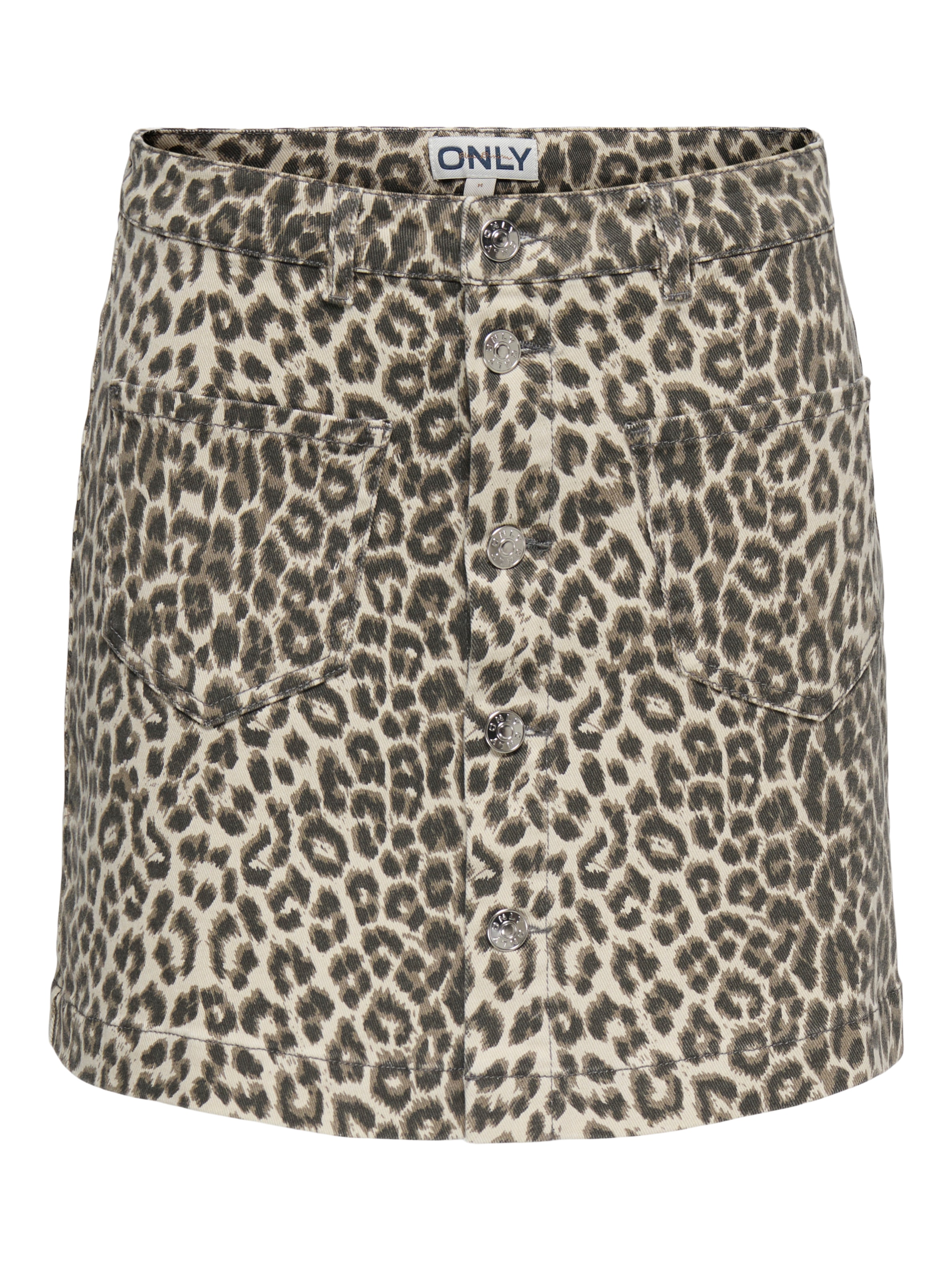 ONLY Minirock "ONLAMAZING HW LEO SKIRT PNT" Baumwollmischung, High Waist günstig online kaufen