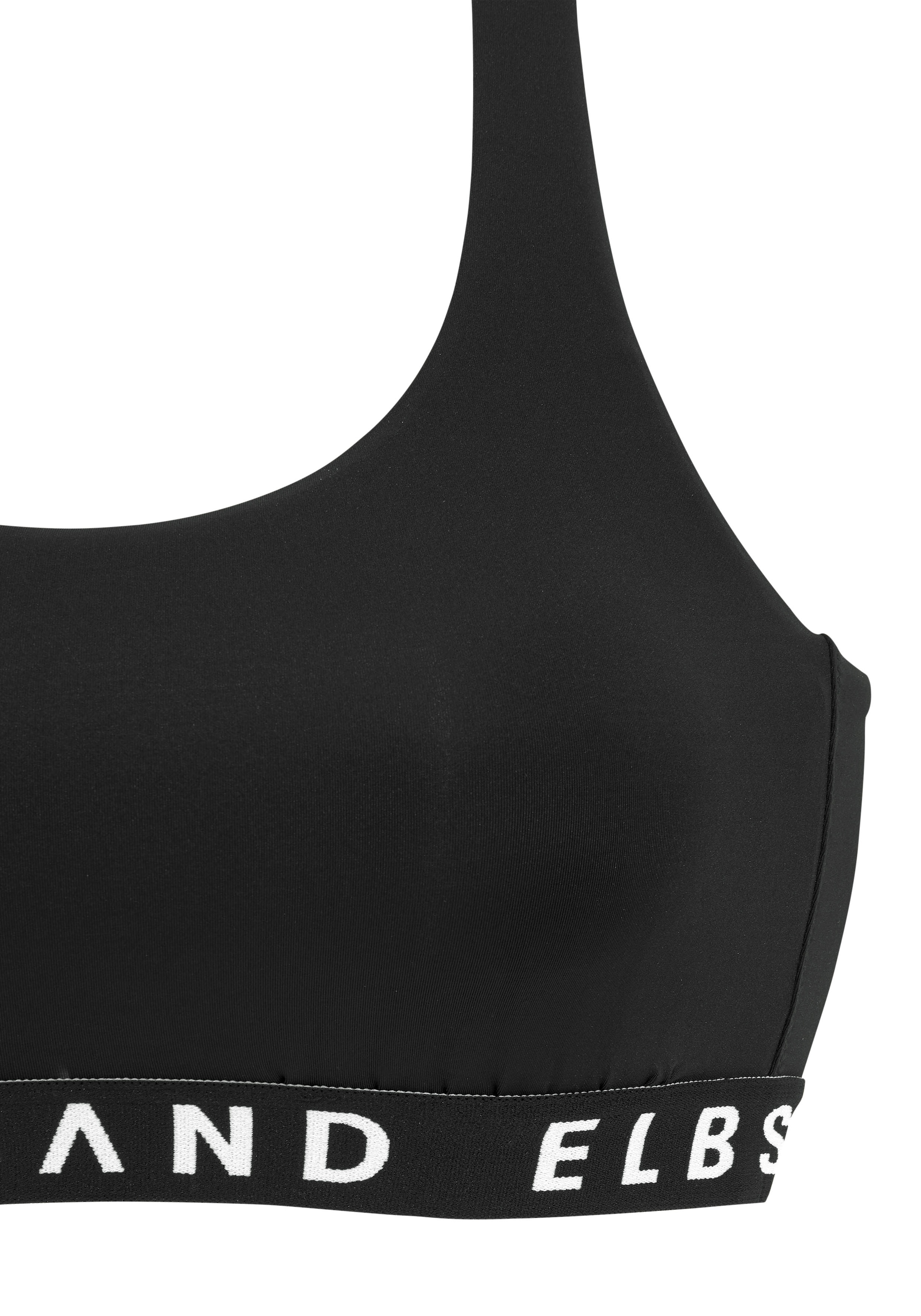 Elbsand Bustier-Bikini, mit kontrastfarbenen Schriftzügen