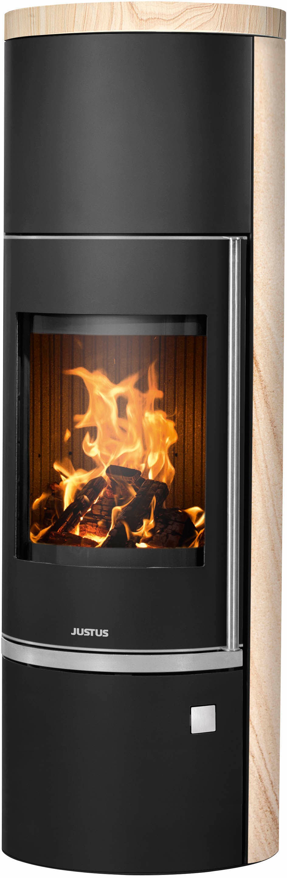 JUSTUS Kaminofen "Faro W+ 2.0", schwarz, Wohnzimmer, Kaminöfen