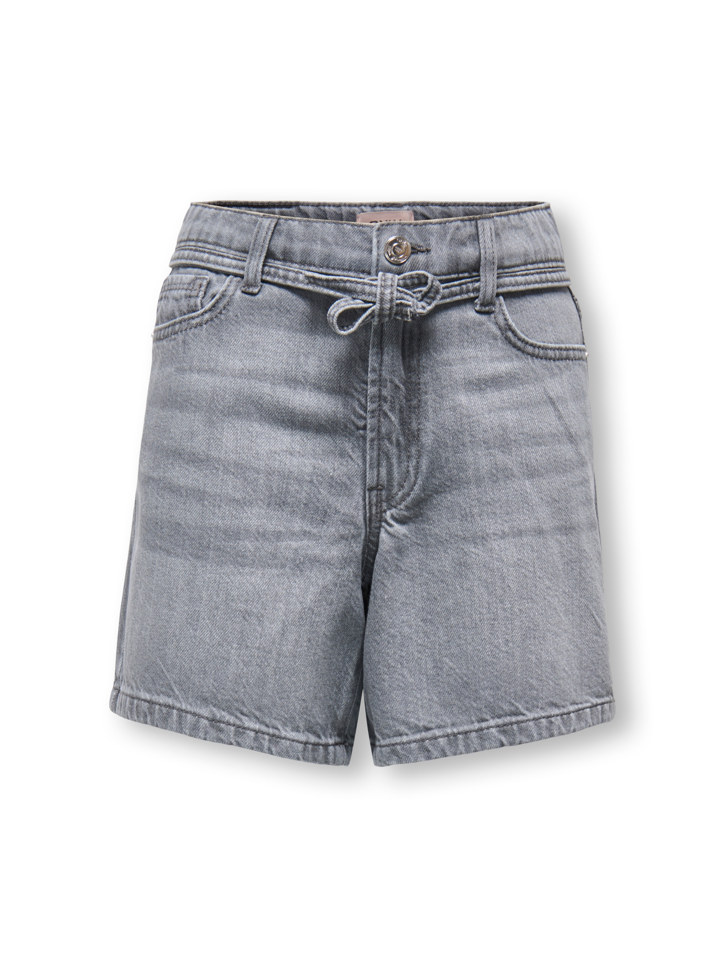 KIDS ONLY Jeansshorts »KOGGIANNA HW BELT SHORTS PIMBOX DNM NOOS« mit schmalem, dekorativen Bindeband in der Taille
