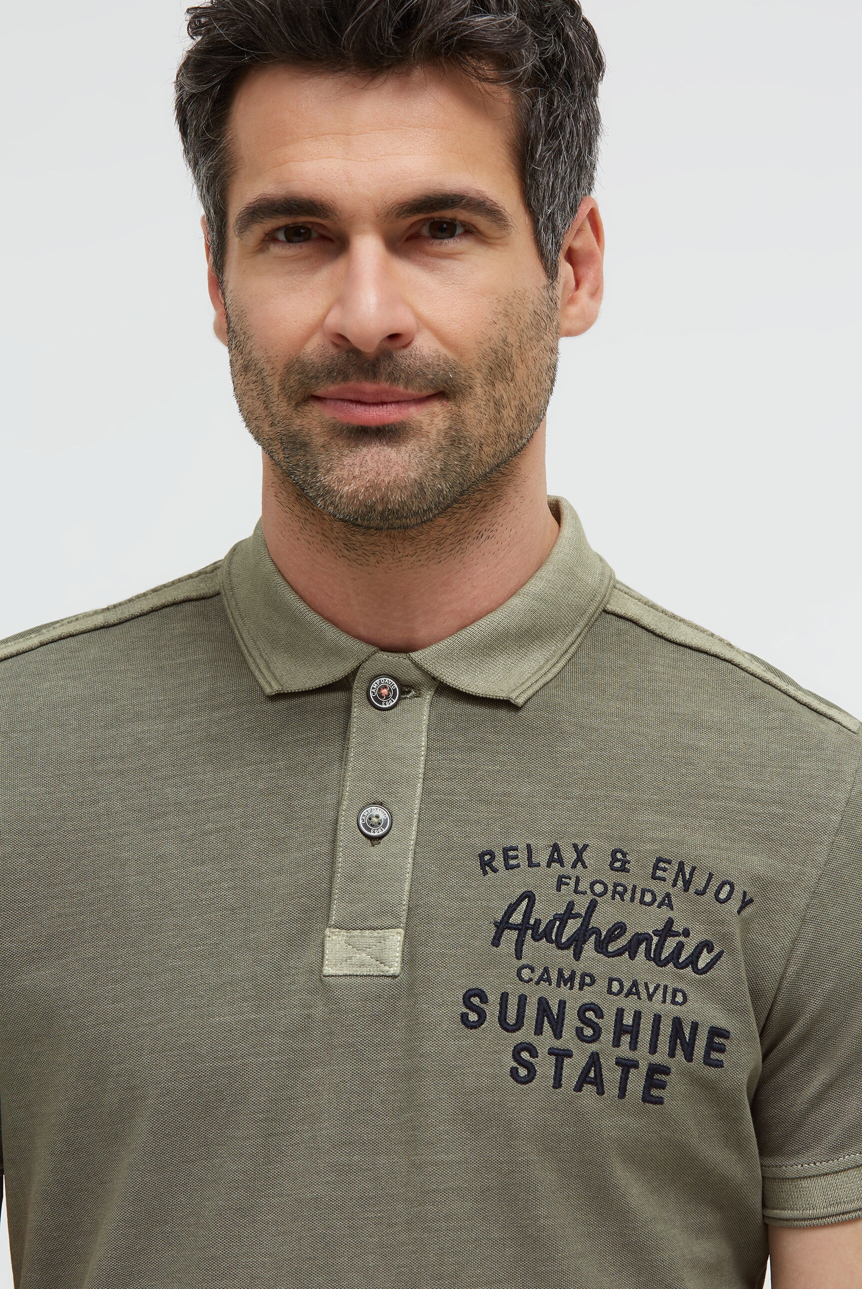 CAMP DAVID Poloshirt aus Baumwolle