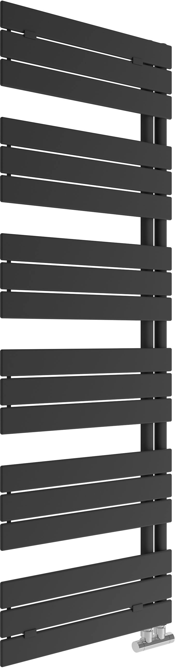 SANOTECHNIK Badheizkörper "Arezzo", B/H/T: 60cm x 180cm,matt, unten,rechts, schwarz, Badezimmer, Heizkörper, 700 W