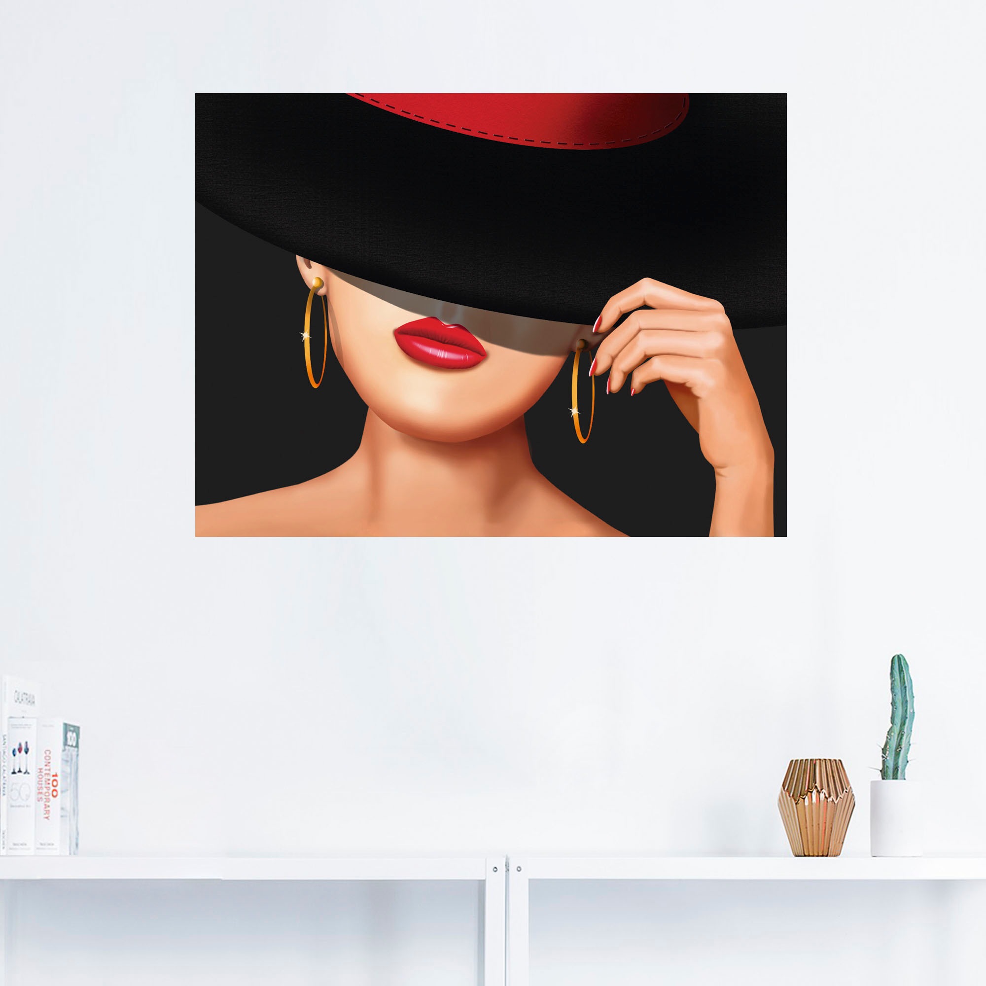 Artland Wandbild »Die Lady von der Rennbahn«, Frau, (1 St.), als Leinwandbild, Wandaufkleber in verschied. Größen