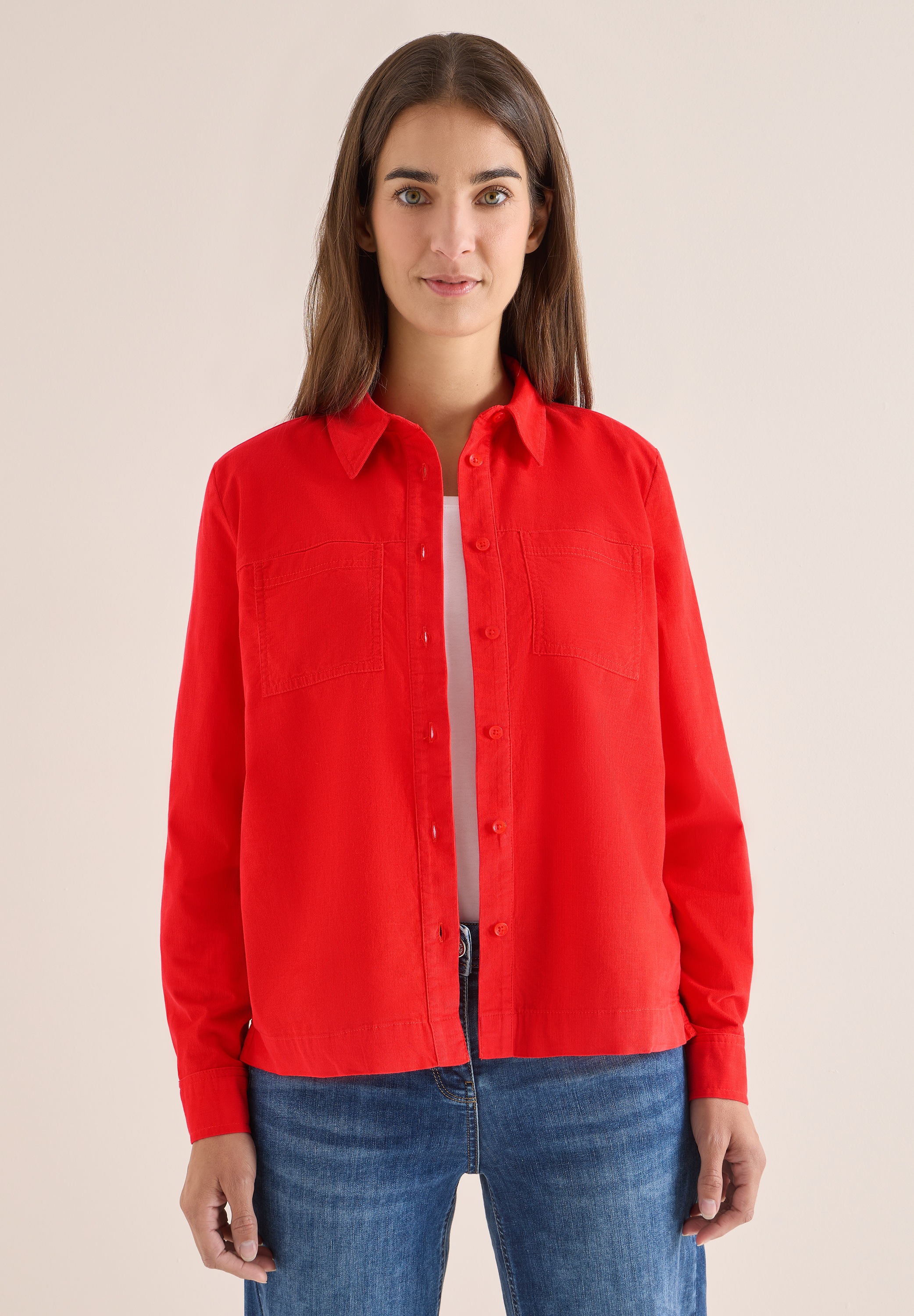 Cecil Hemdbluse aus reiner Baumwolle günstig online kaufen