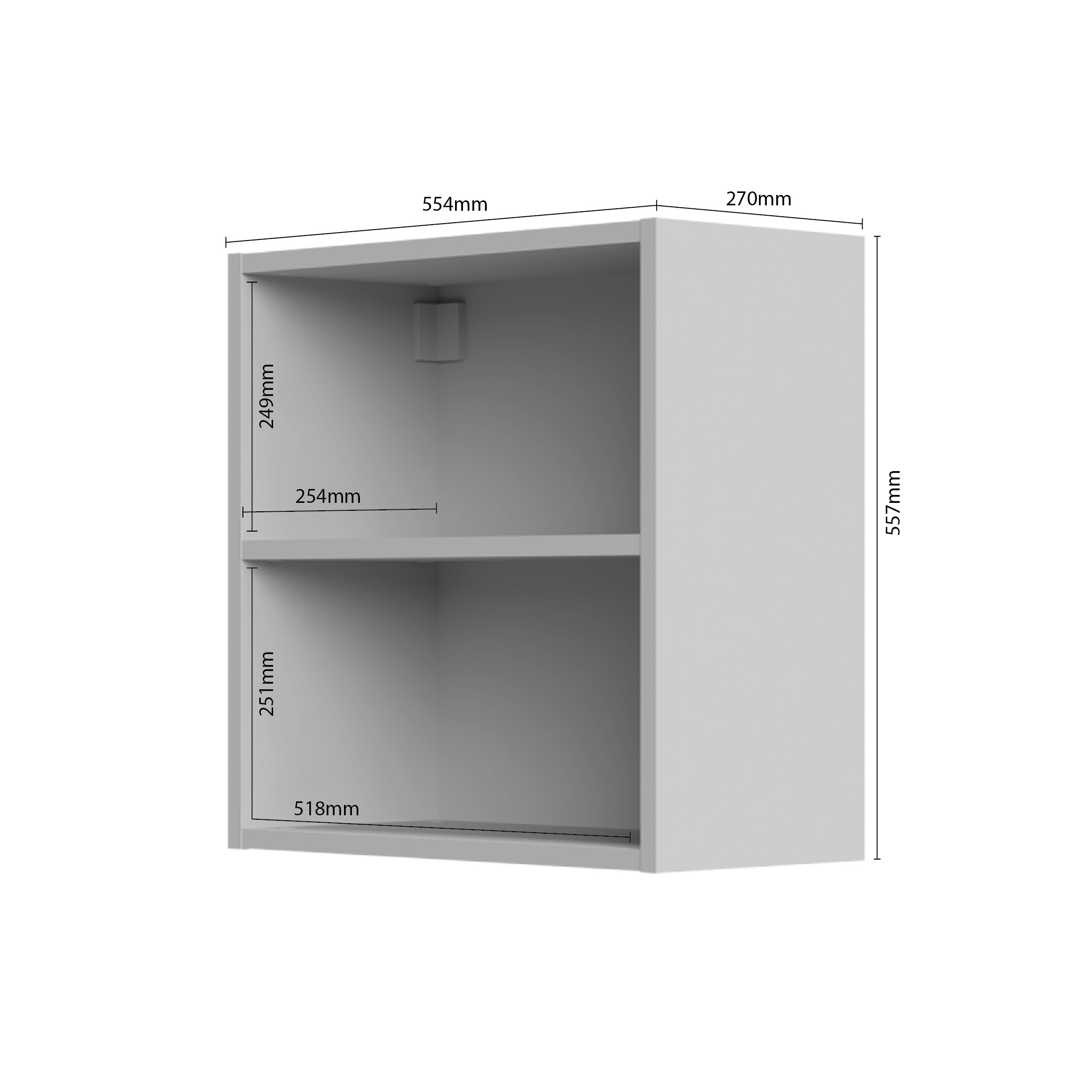 Home affaire Hängevitrine »Gala«, (in zwei Größen erhältlich), Hängeschrank, UV lackiert, kratzfest, hochglänzend