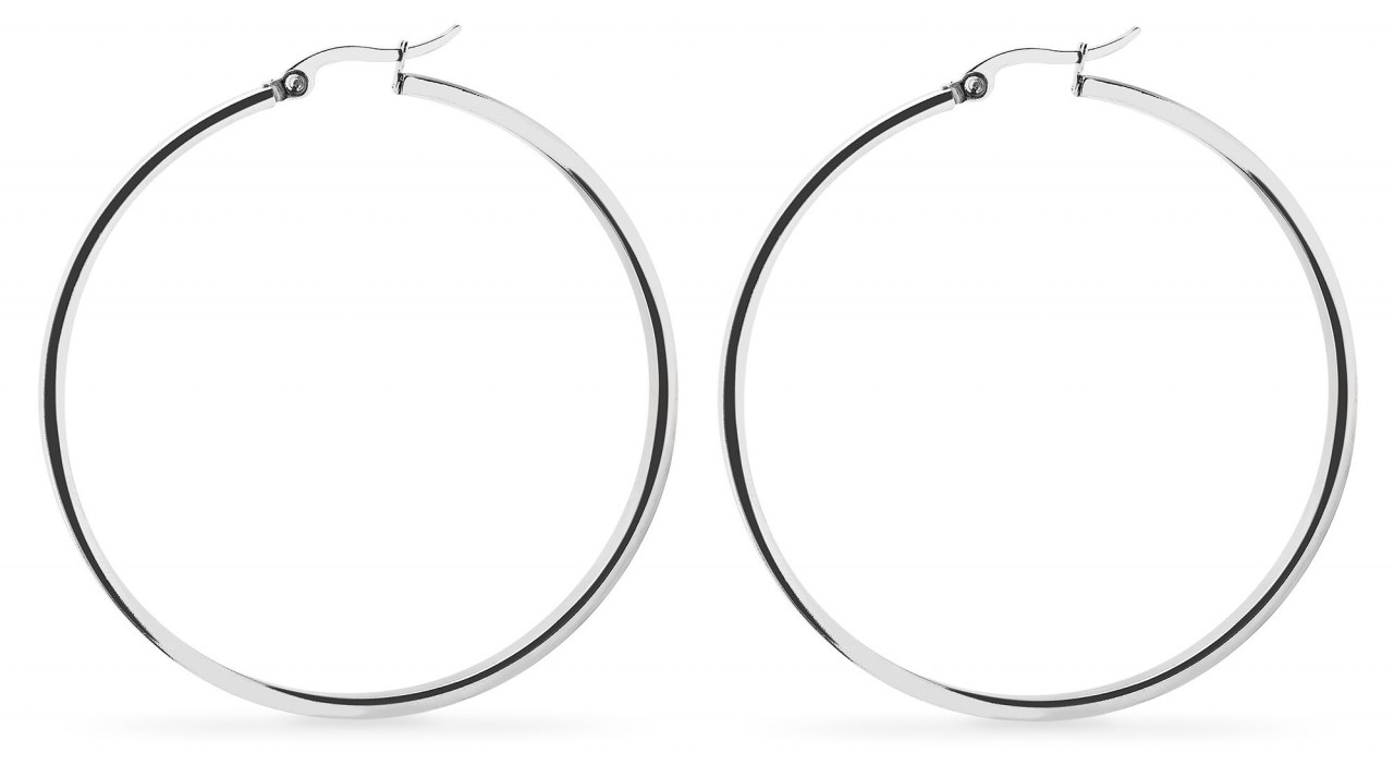 Adelia´s Paar Creolen »Damen Creolen aus Edelstahl«