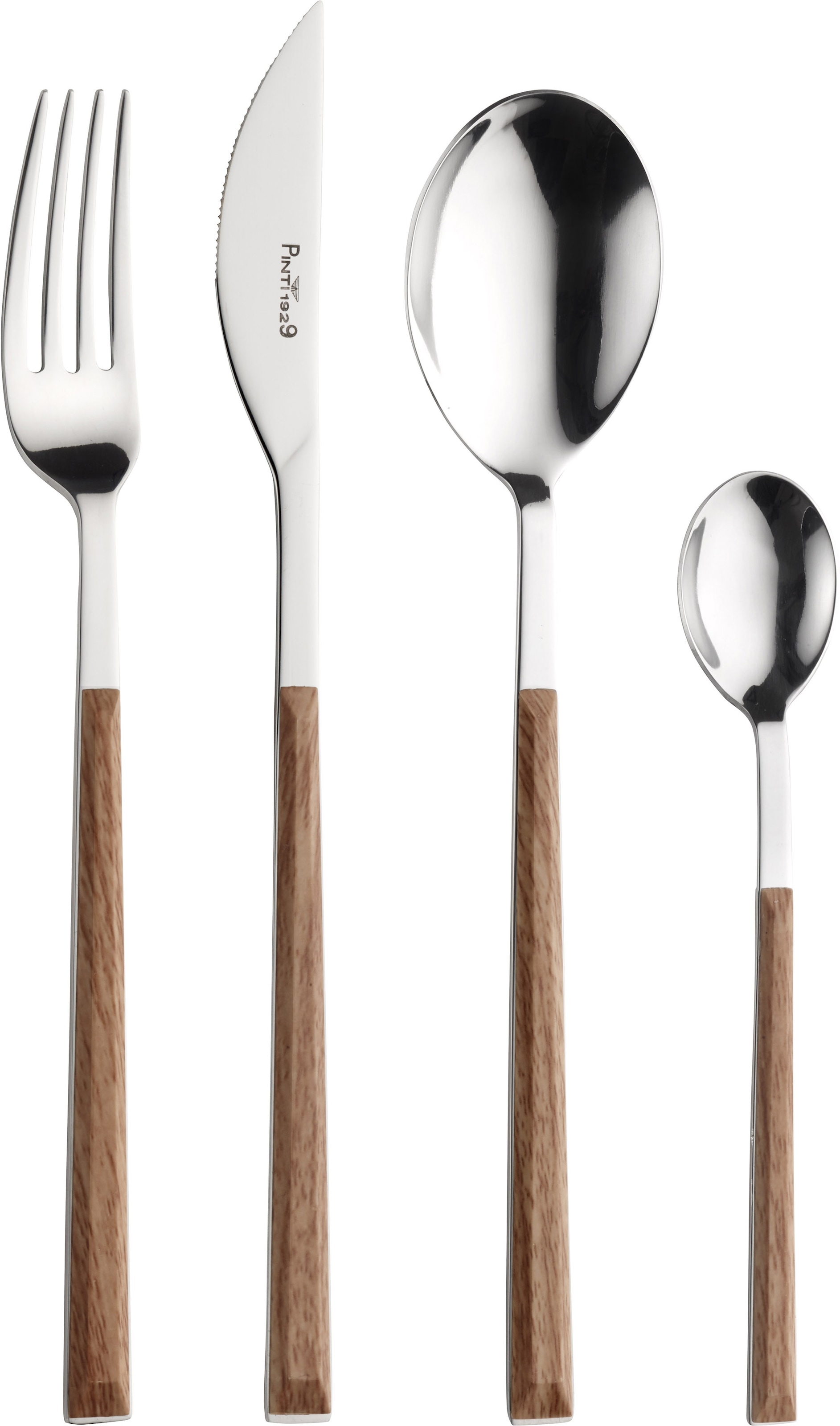 PINTINOX Besteck-Set "Sushi" mit Kunststoffgriff in Holz-Optik günstig online kaufen