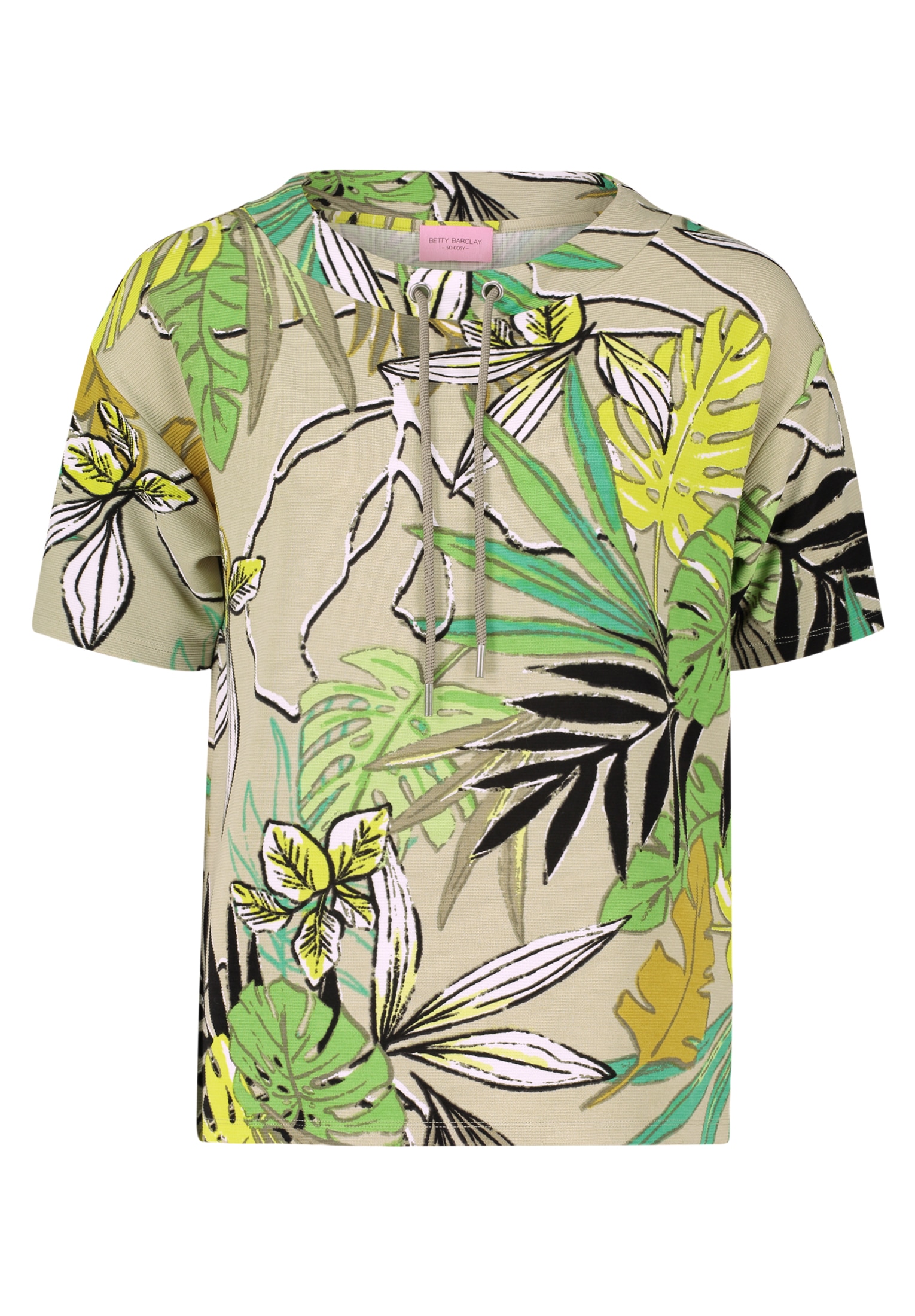 Betty Barclay Kurzarmshirt »Betty Barclay Sweatshirt mit Rippenstruktur«, (1 tlg.), Material