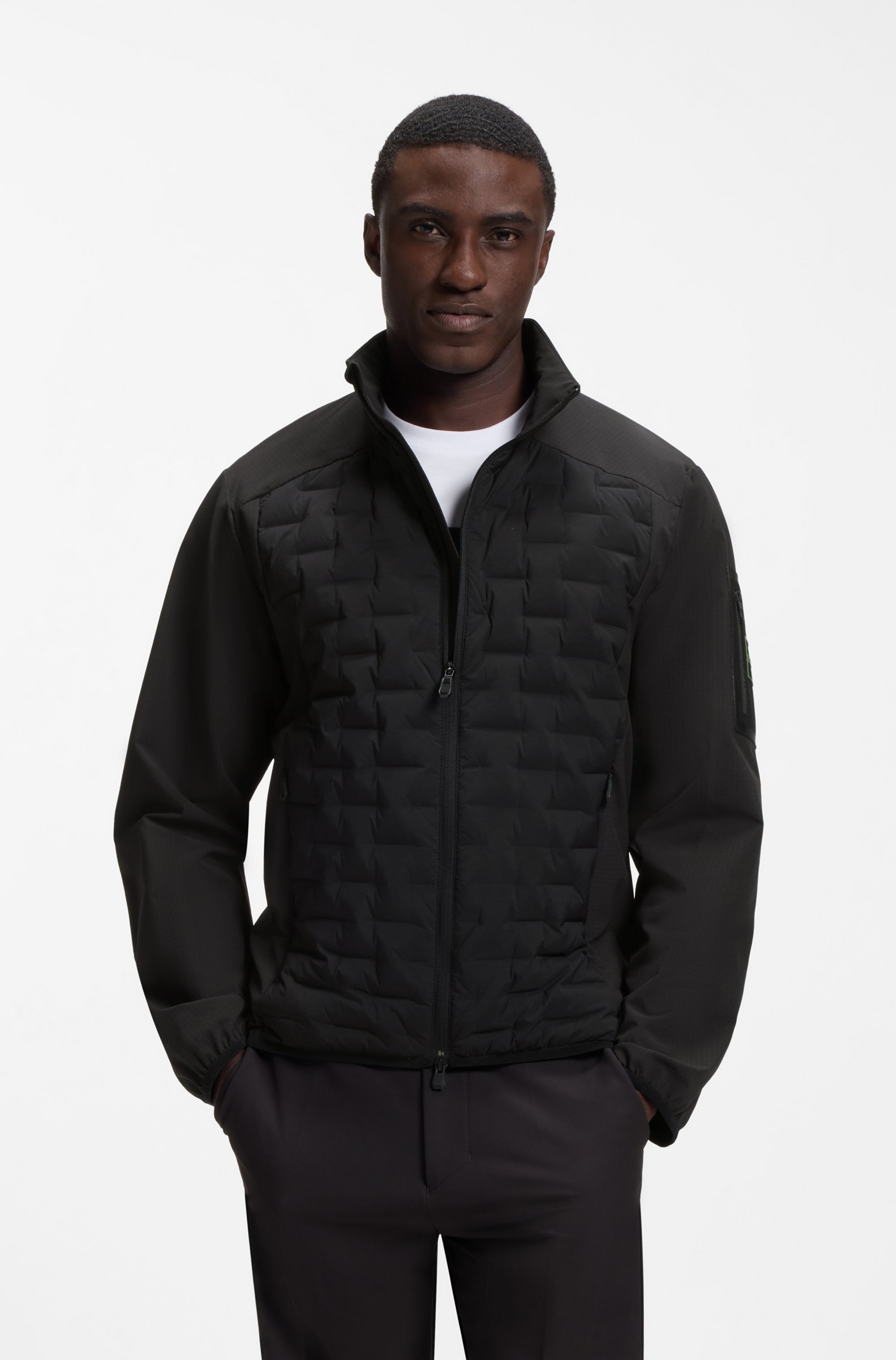 BOSS GREEN Hybridjacke "T-DownHybrid HD2" aus Bi-Stretch-Material, gefüttert