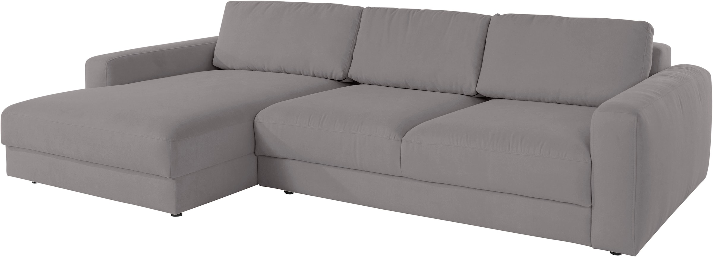 Places of Style Ecksofa »Bloomfield, L-Form«, extra tiefe Sitzfläche, wahlweise mit Sitztiefenverstellung