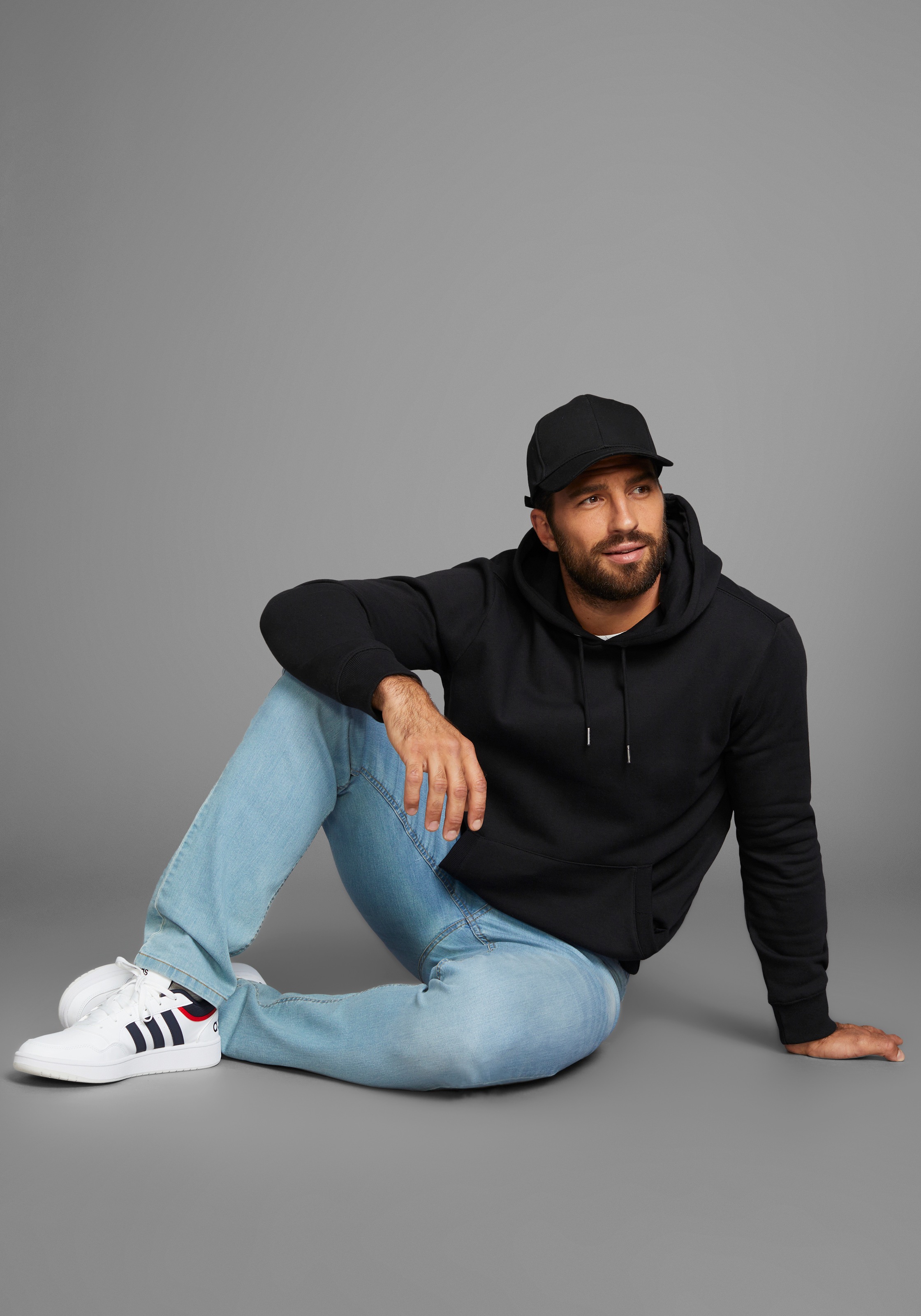 Mans World Kapuzensweatshirt, mit Kämguruhtasche günstig online kaufen