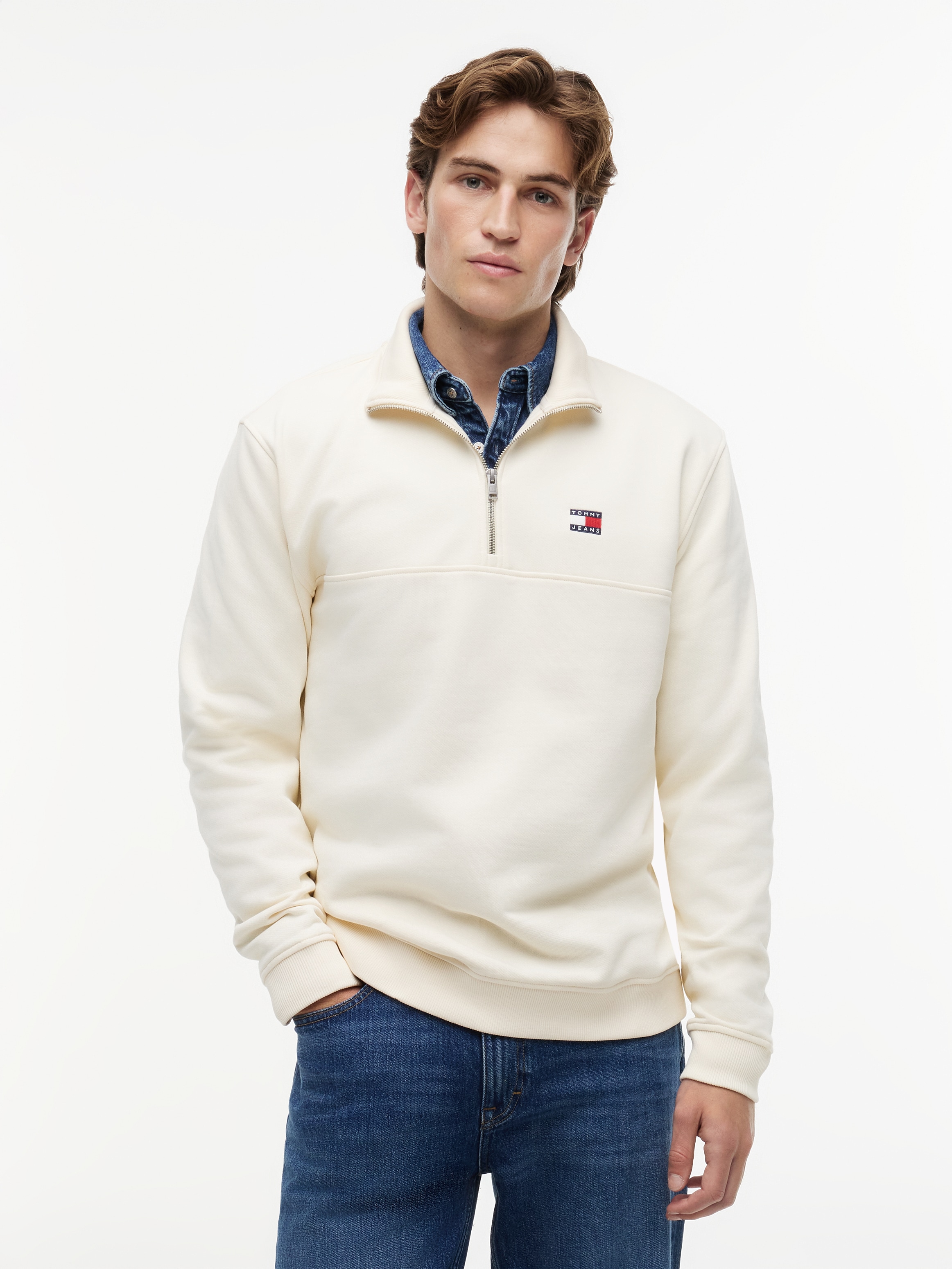 Tommy Jeans Sweatshirt "TJM REGULAR BADGE QUARTER ZIP"