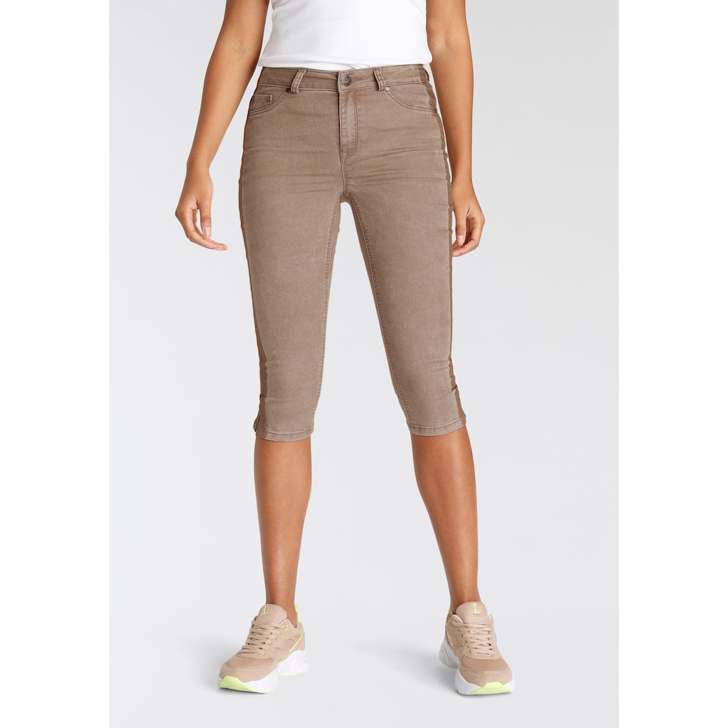 Arizona Caprijeans »Ultra Stretch«, High Waist mit seitlichem Streifen