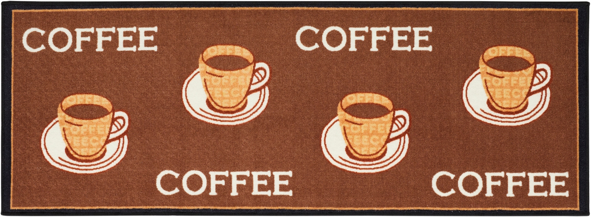 Andiamo Küchenläufer "Coffee" rechteckig 5 mm Höhe Motiv Kaffee, mit Schrif günstig online kaufen