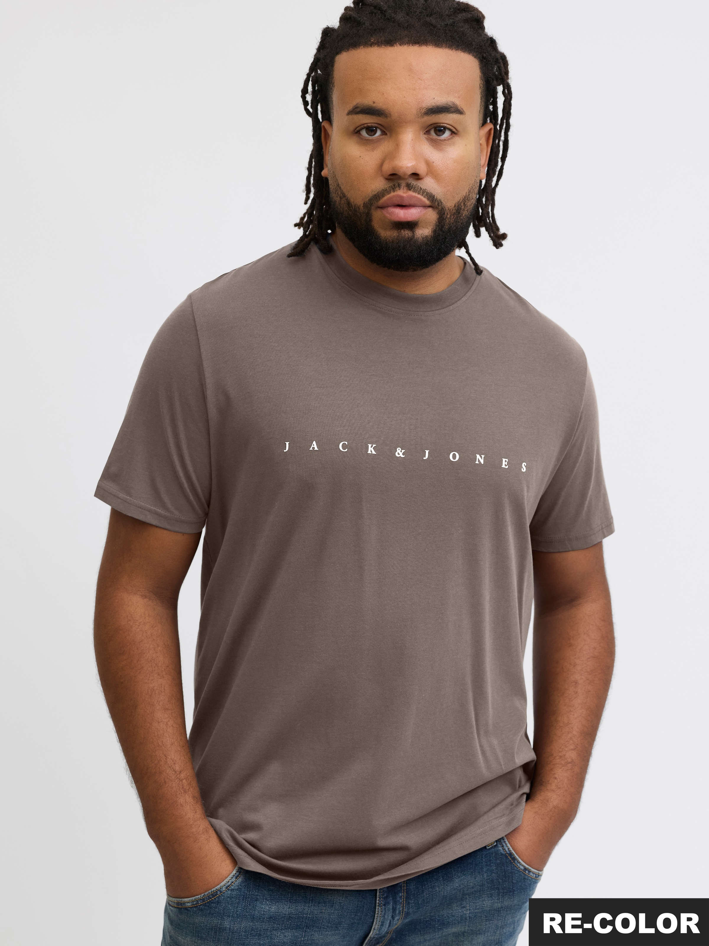 Jack & Jones PlusSize Rundhalsshirt "JJESTAR JJ TEE SS NOOS PLS" mit Logo S günstig online kaufen