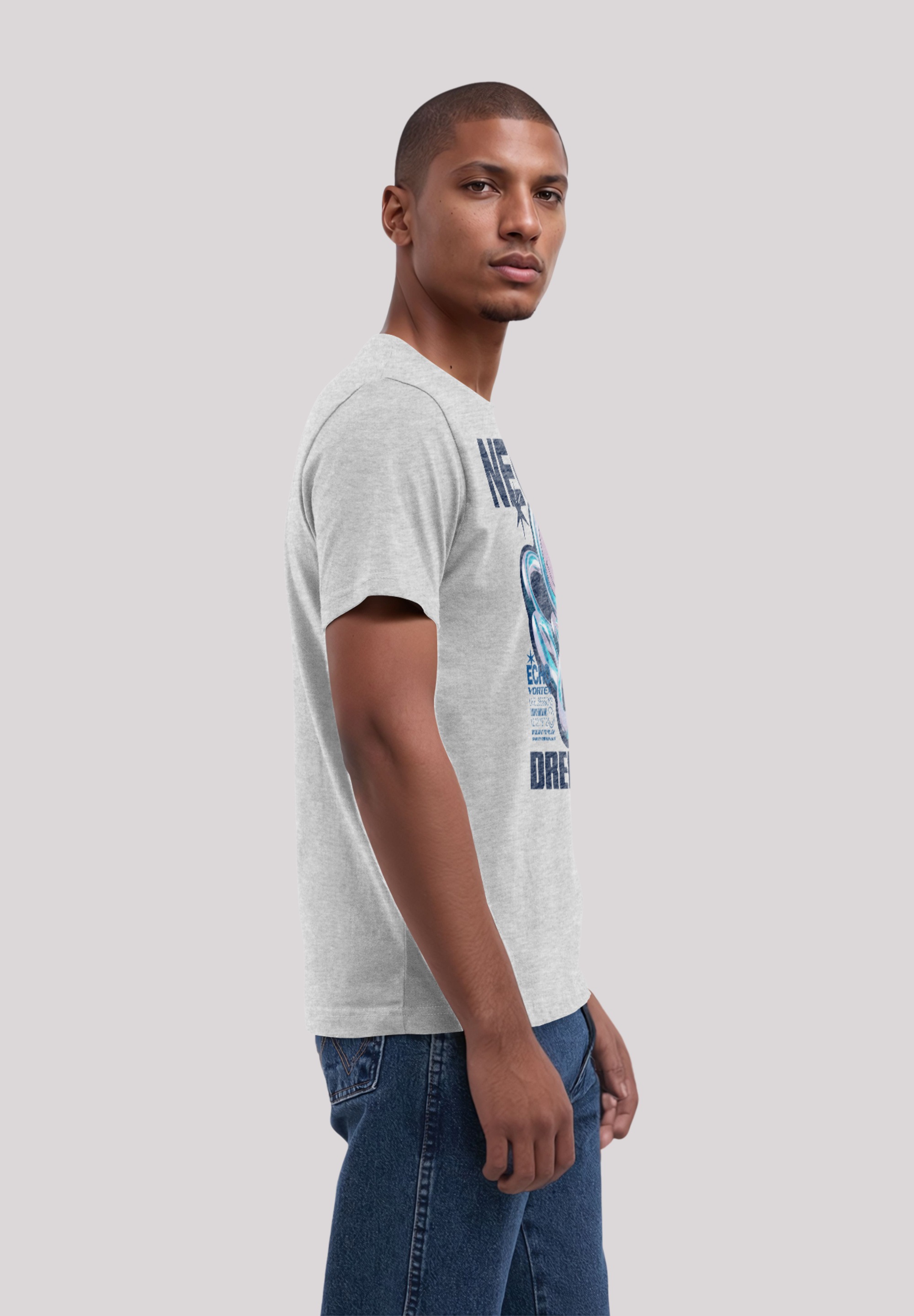 F4NT4STIC T-Shirt »Smiley Originals Neon Dreams Rave Wear«, Premium Qualität