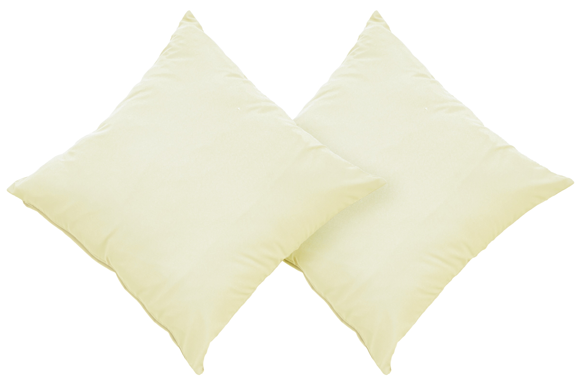 OTTO home Dekokissen "Raja" einfarbig, Kissenhüllen ohne Füllung, 40 x 40 cm, 2er-Set, Mikrofaser