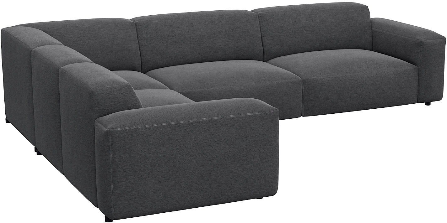FLEXLUX Ecksofa "Lucera, super bequem durch hochwertigen Sitzaufbau mit Kal günstig online kaufen