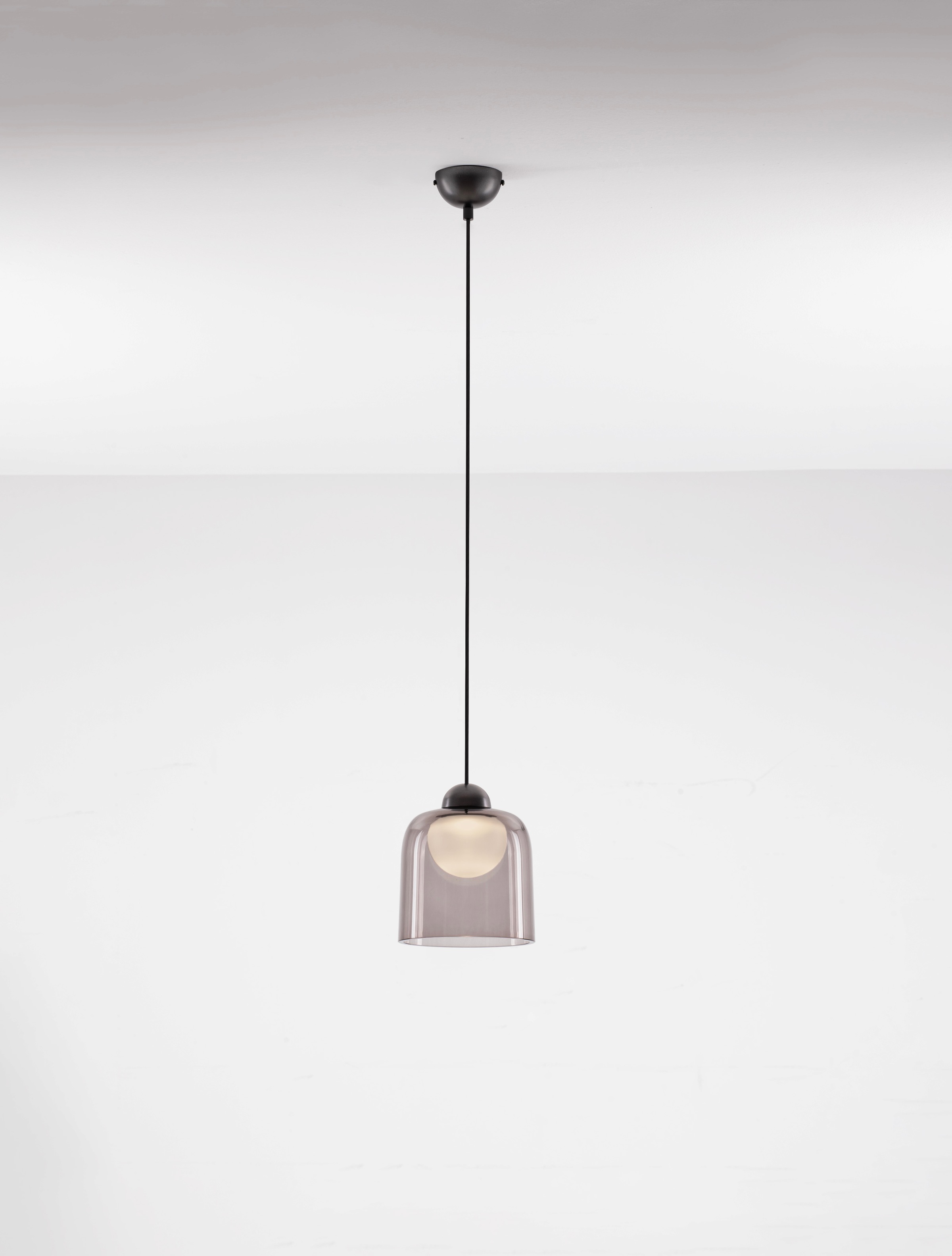 NOVA LUCE Pendelleuchte "DIONE", schwarz, 1, Ø 14cm H: 200cm, 1 Stk., Leuchten, Pendelleuchte 3