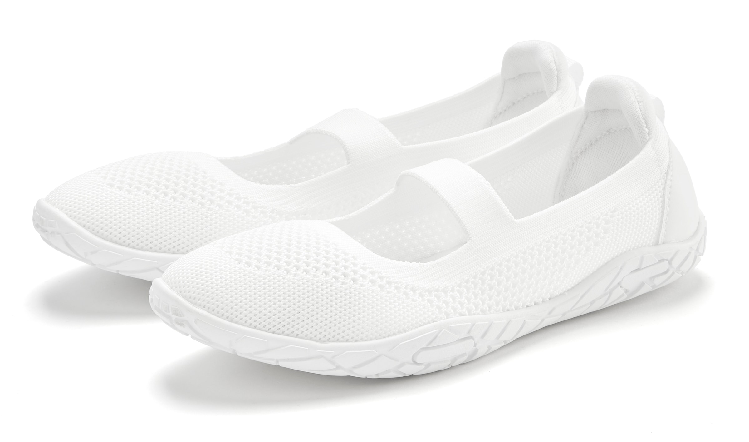 LASCANA Sneaker Ballerinas »Riemchenballerina, Slip-On-Sneaker«, Freizeitschuh, Slipper, Halbschuh superleicht, flexible Sohle VEGAN