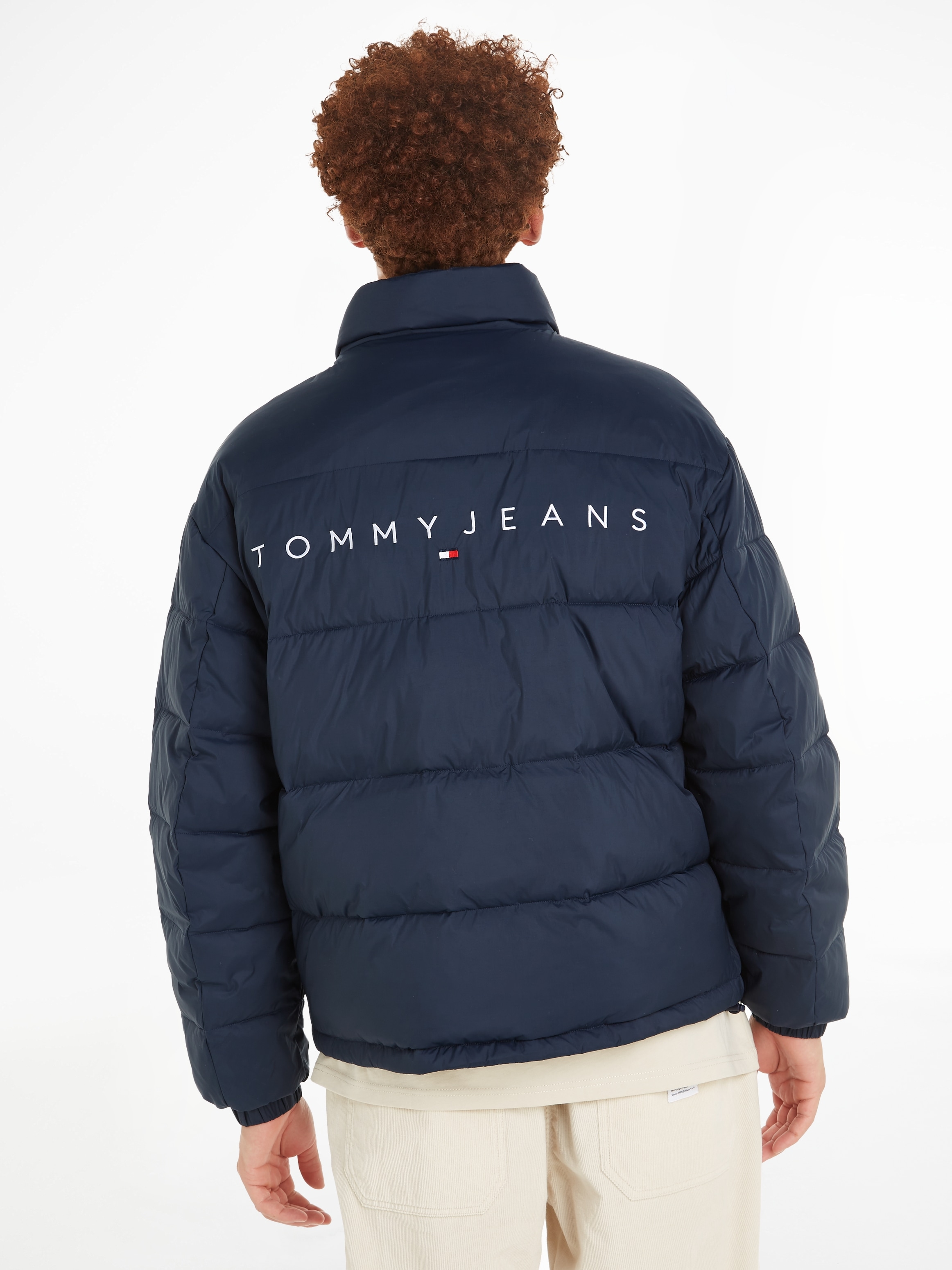 Tommy Jeans Steppjacke "TJM BACK LOGO PUFFER", mit hohem Stehkragen günstig online kaufen