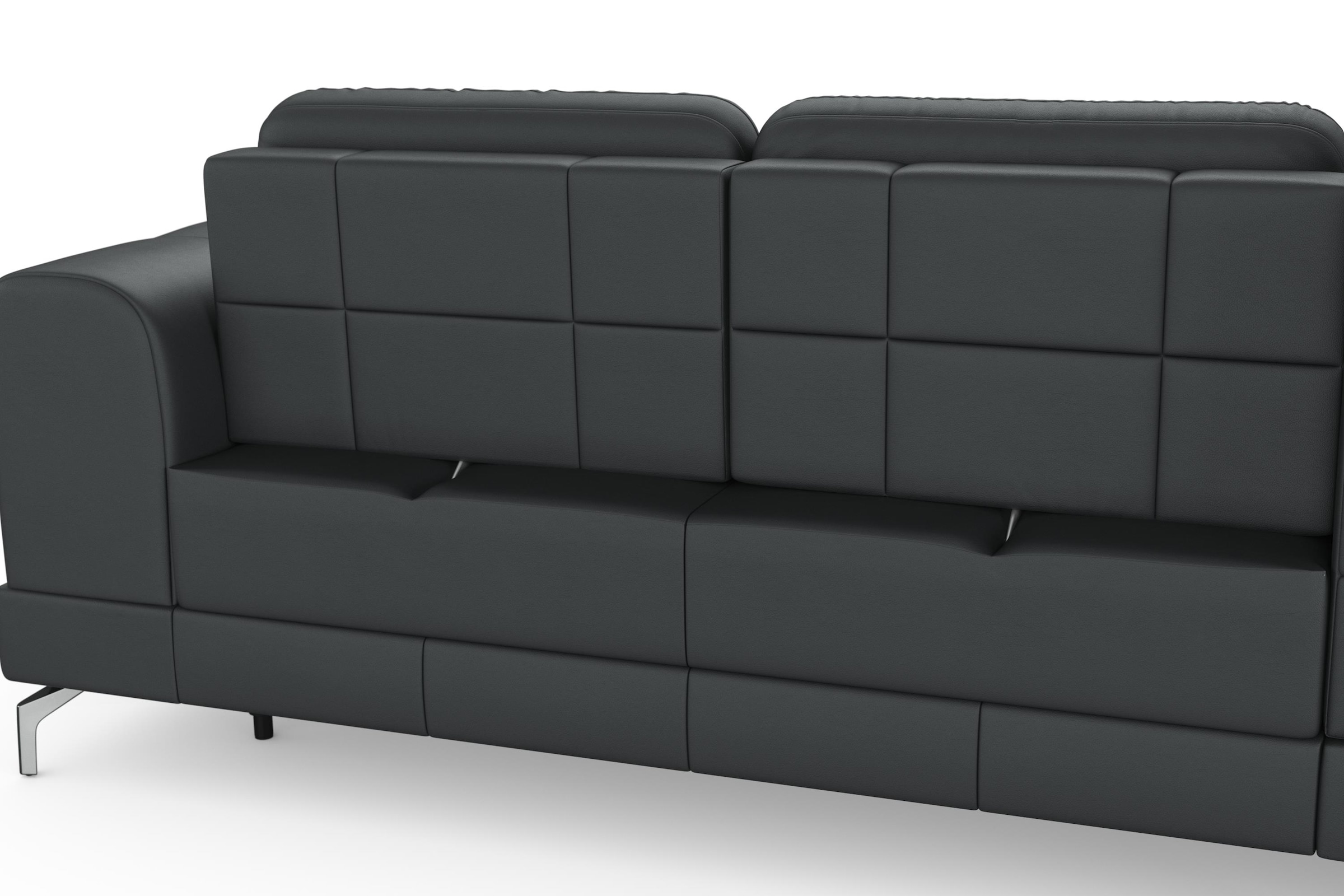 sit&more Ecksofa »Bendigo L-Form«, inklusive Sitztiefenverstellung, Bodenfreiheit 12 cm, in 2 Fußfarben