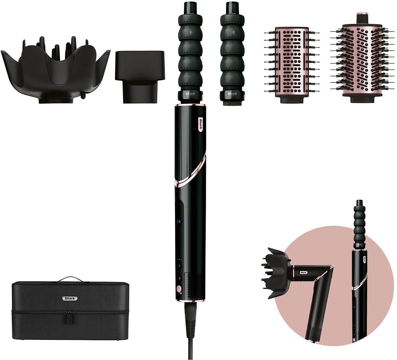 Multihaarstyler »FlexStyle 5-in-1 Haarstyler und -trockner - Schwarz HD446EU«, 5...