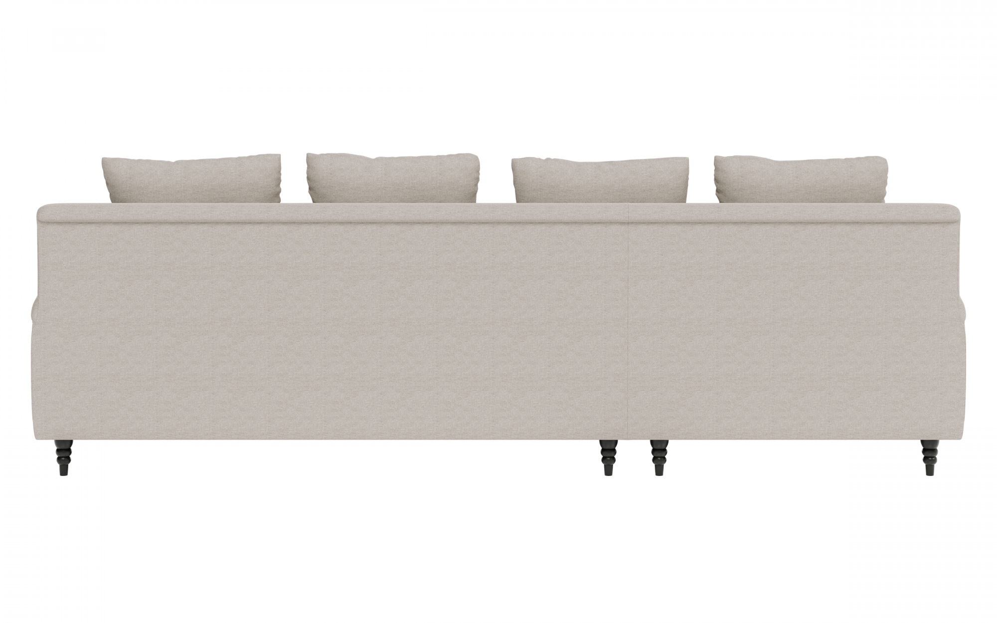 Guido Maria Kretschmer Home&Living Ecksofa »NORIN L-Form«, zwei Fußarten: vorne - Rollen, hinten - Holzfüße