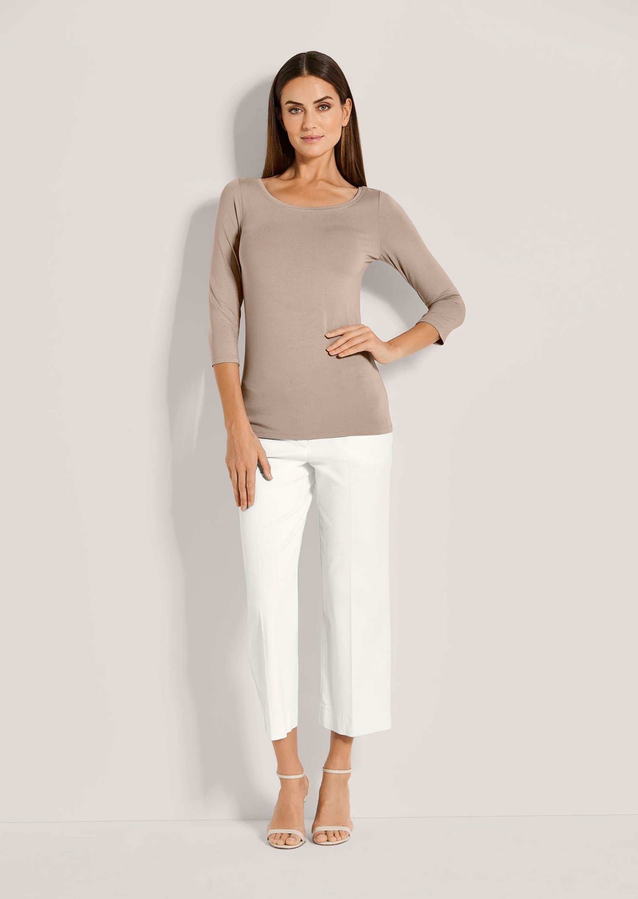 MADELEINE 3/4-Arm-Shirt »Blusenshirt Halbarm Viskose-Oberteil für Damen«