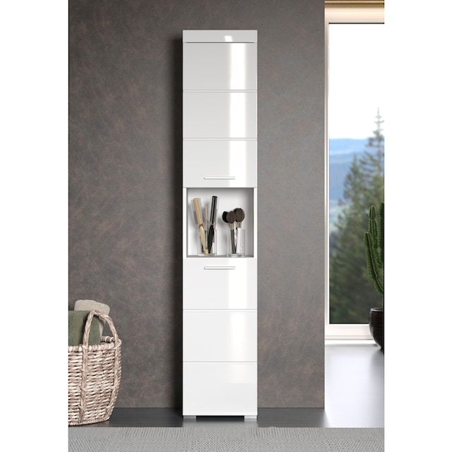 INOSIGN Hochschrank »Avena«, Höhe 190 cm, Badezimmerschrank mit 2 Türen und 1  offenen Fach | BAUR