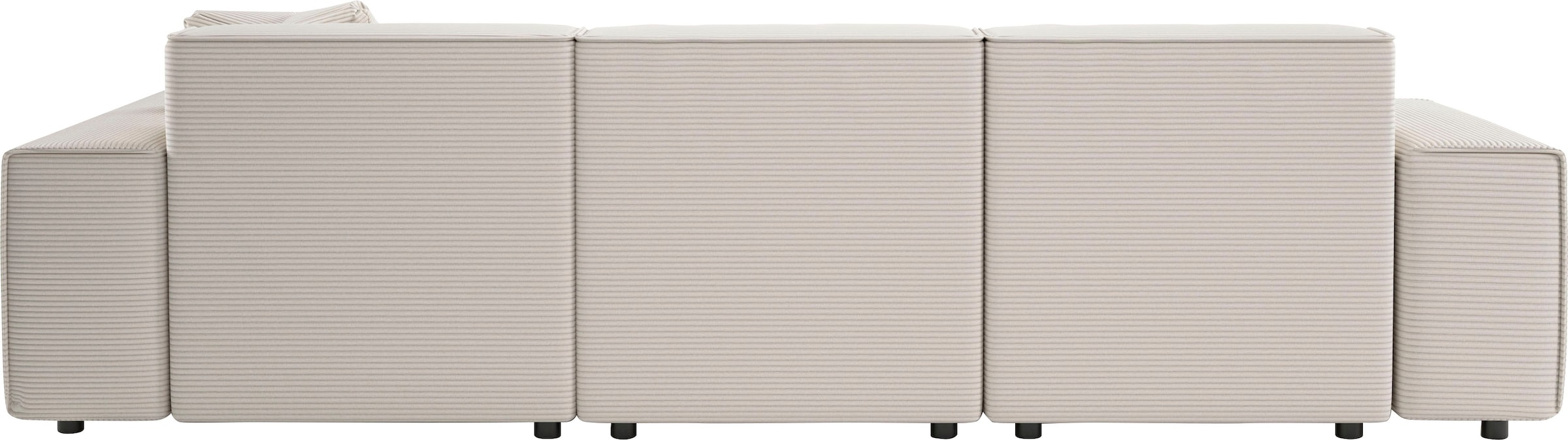 andas Ecksofa »Glimminge L-Form auch in Breitcord, Feincord + Easy care-Bezug,«, Breite 264, Zierkissen