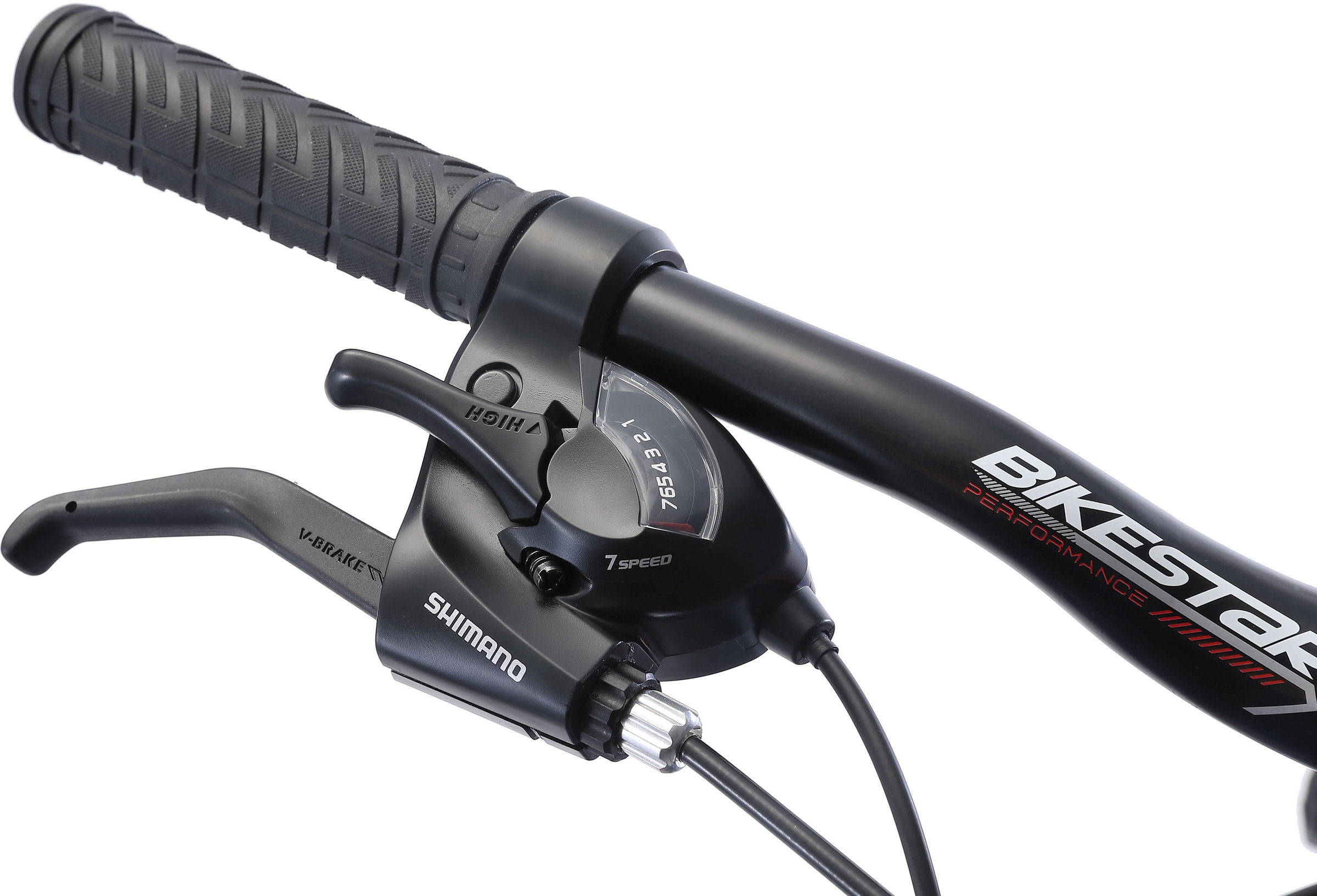 Bikestar Mountainbike, 21 Gang, Shimano, RD-TY300 Schaltwerk, Kettenschaltung, für Damen und Herren, Kettenschaltung