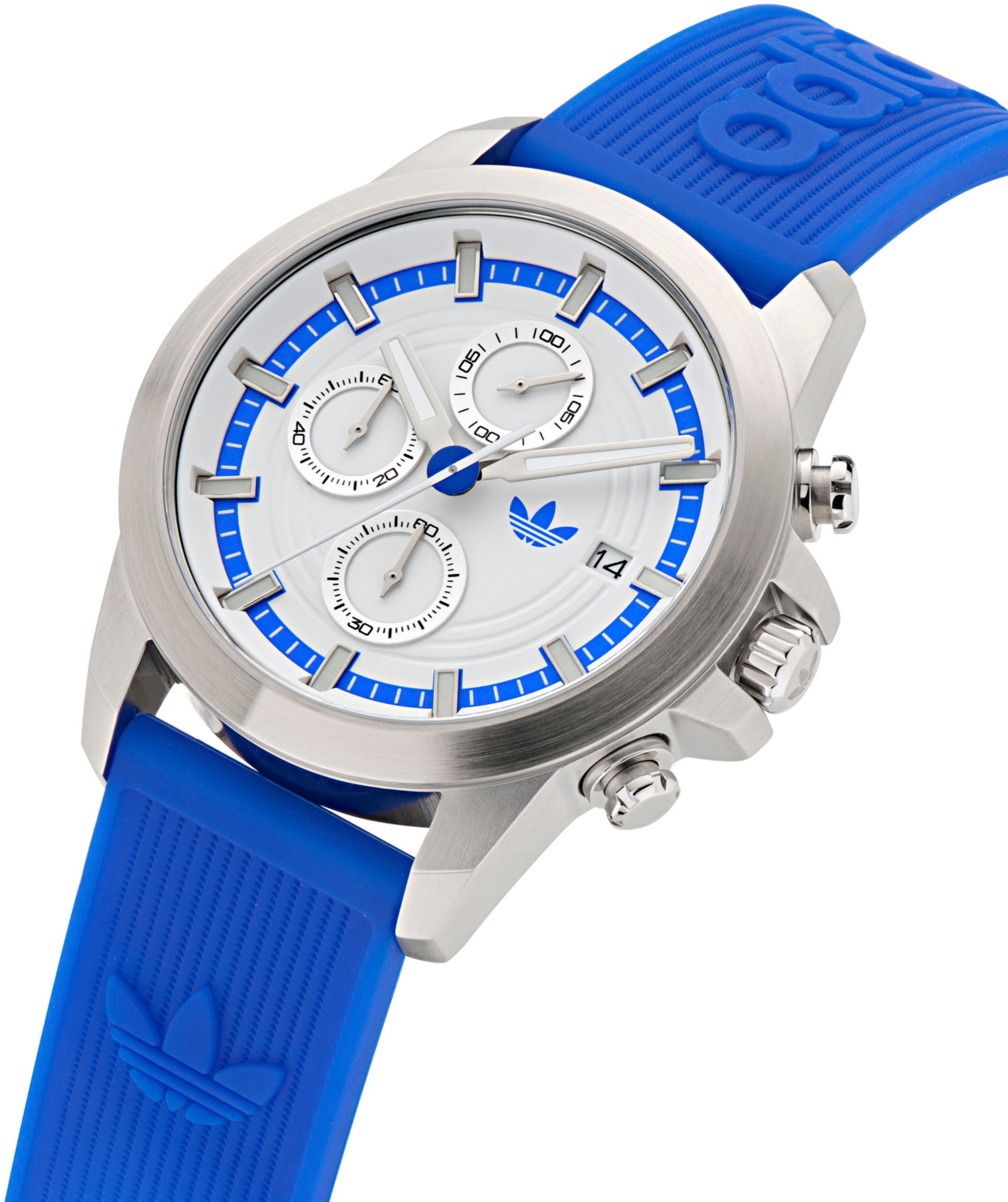 adidas Originals Chronograph »EXPRESSION TWO CHRONO«, Quarzuhr, Armbanduhr, Herrenuhr, Damenuhr, unisex, Silikonarmband