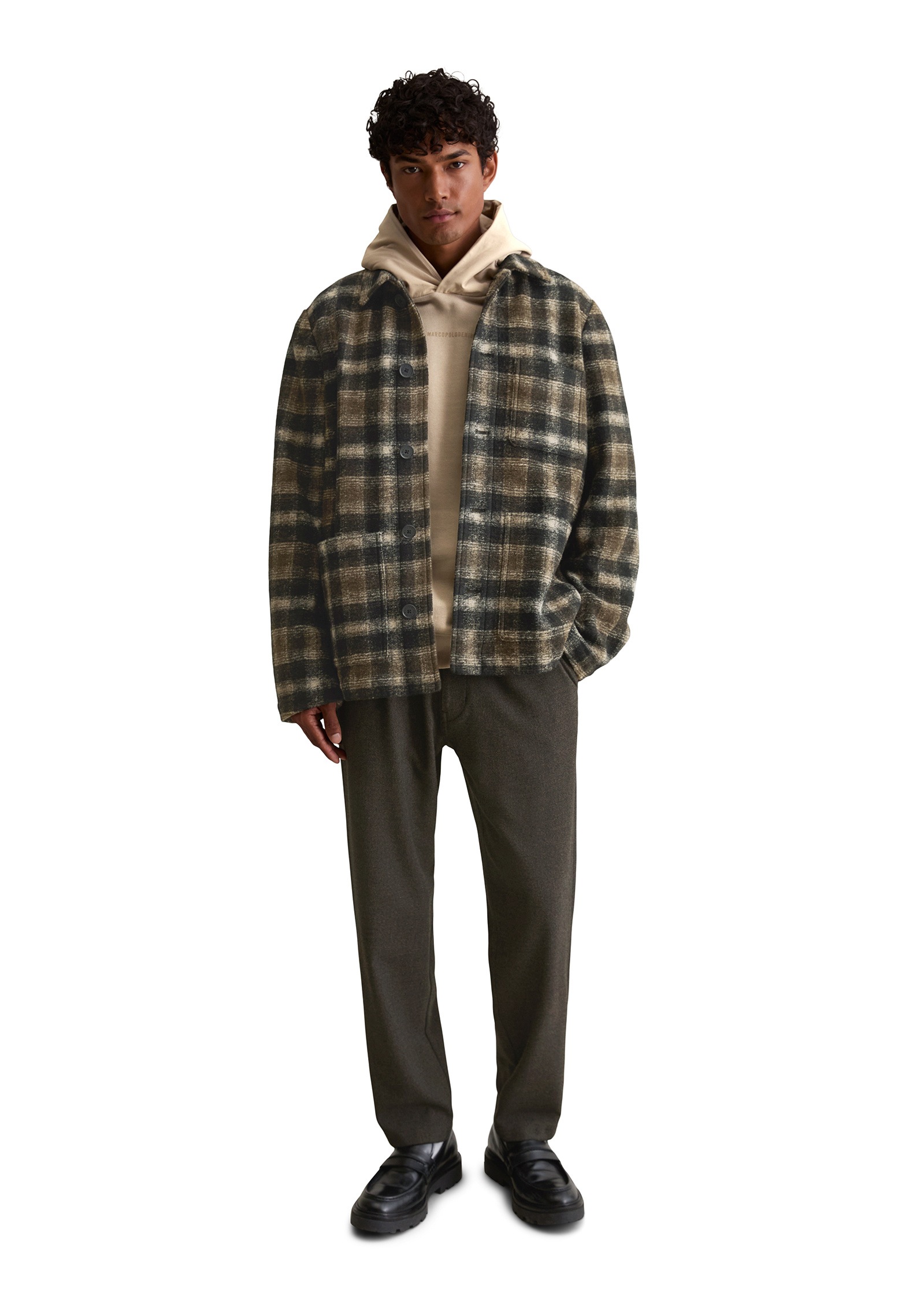 Marc O'Polo DENIM Outdoorjacke »aus Schafwoll-Mix mit Recycling-Anteil« ohne Kapuze