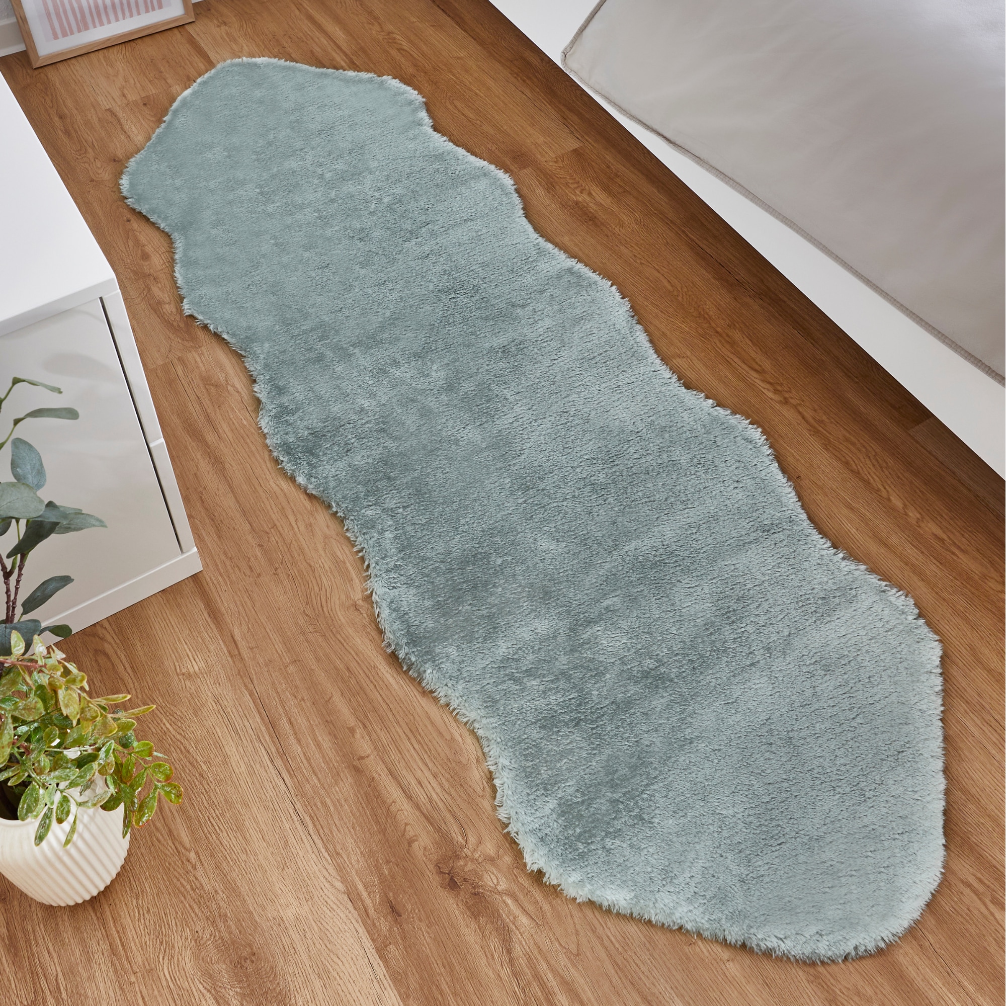 Andiamo Fellteppich »Lamm Fellimitat«, fellförmig, 20 mm Höhe, Kunstfell, besonders weich durch Microfaser, Kudenliebling