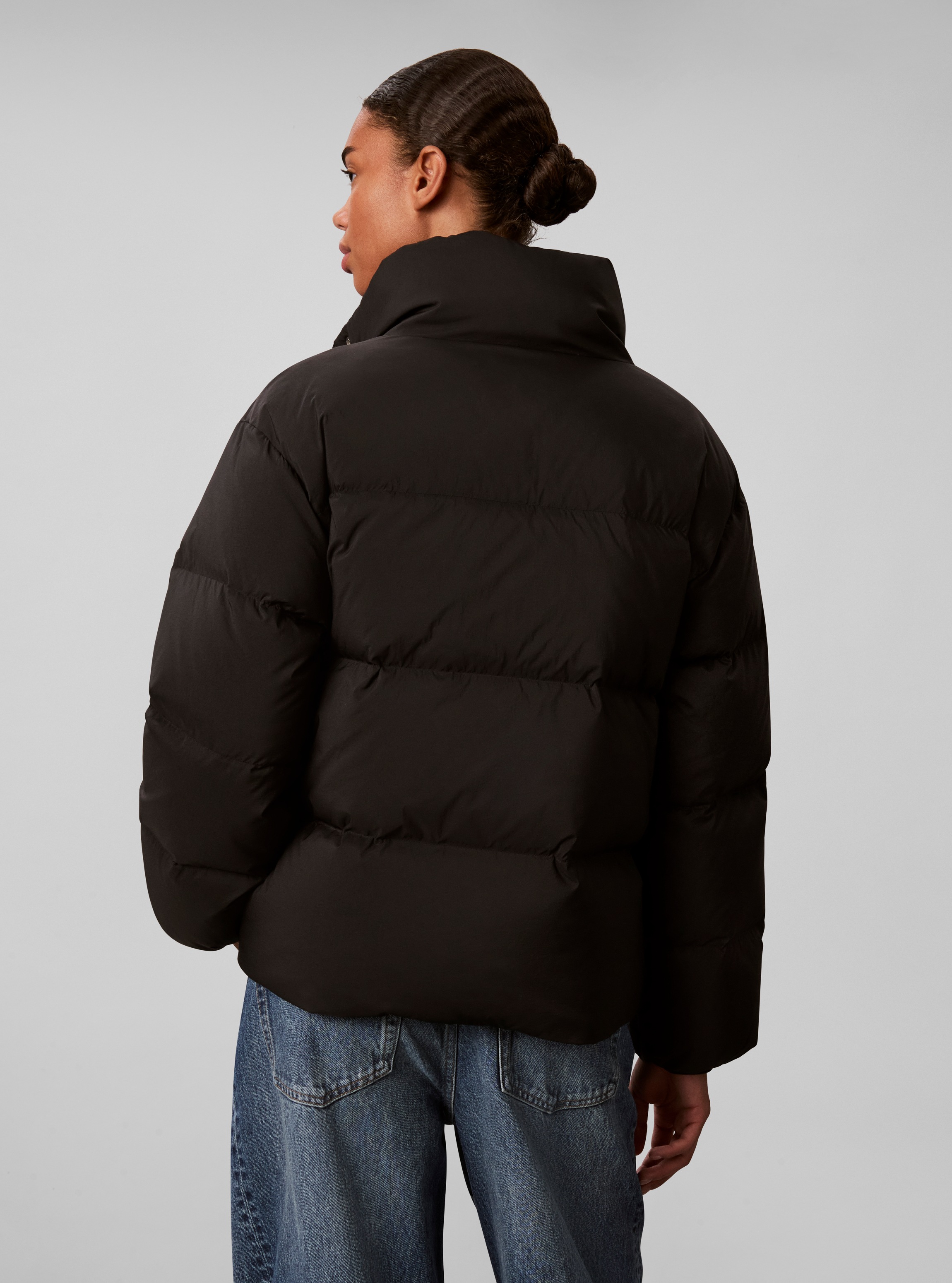 Calvin Klein Jeans Steppjacke »RELAXED STAND COLLAR DOWN« ohne Kapuze Regular fit mit Stehkragen