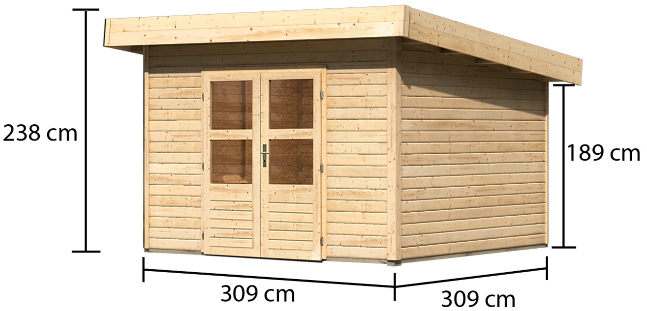 Karibu Gartenhaus »Perlsee 3«