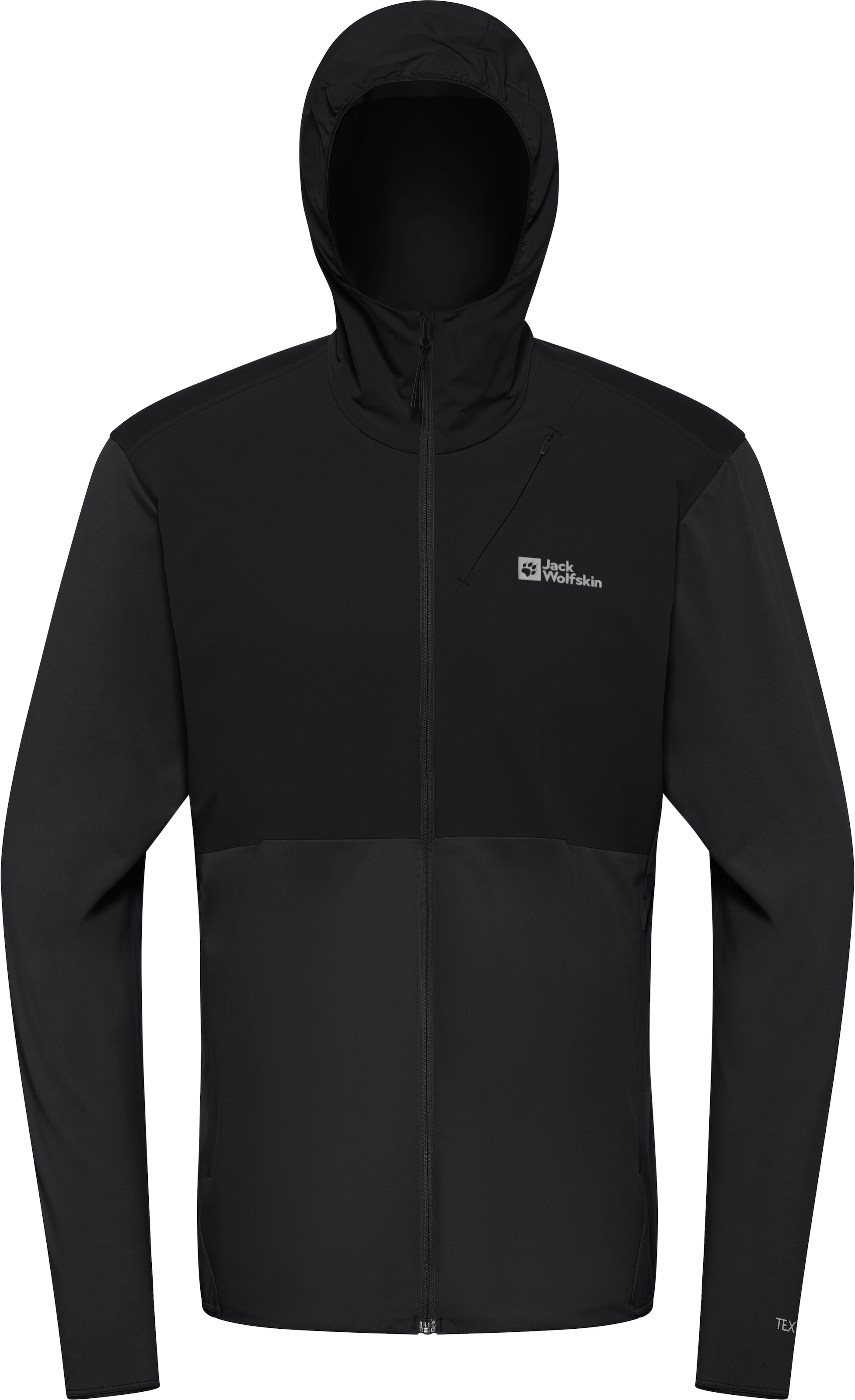 Jack Wolfskin Kapuzenfleecejacke »PRELIGHT TRAIL HOODY M«, mit Kapuze