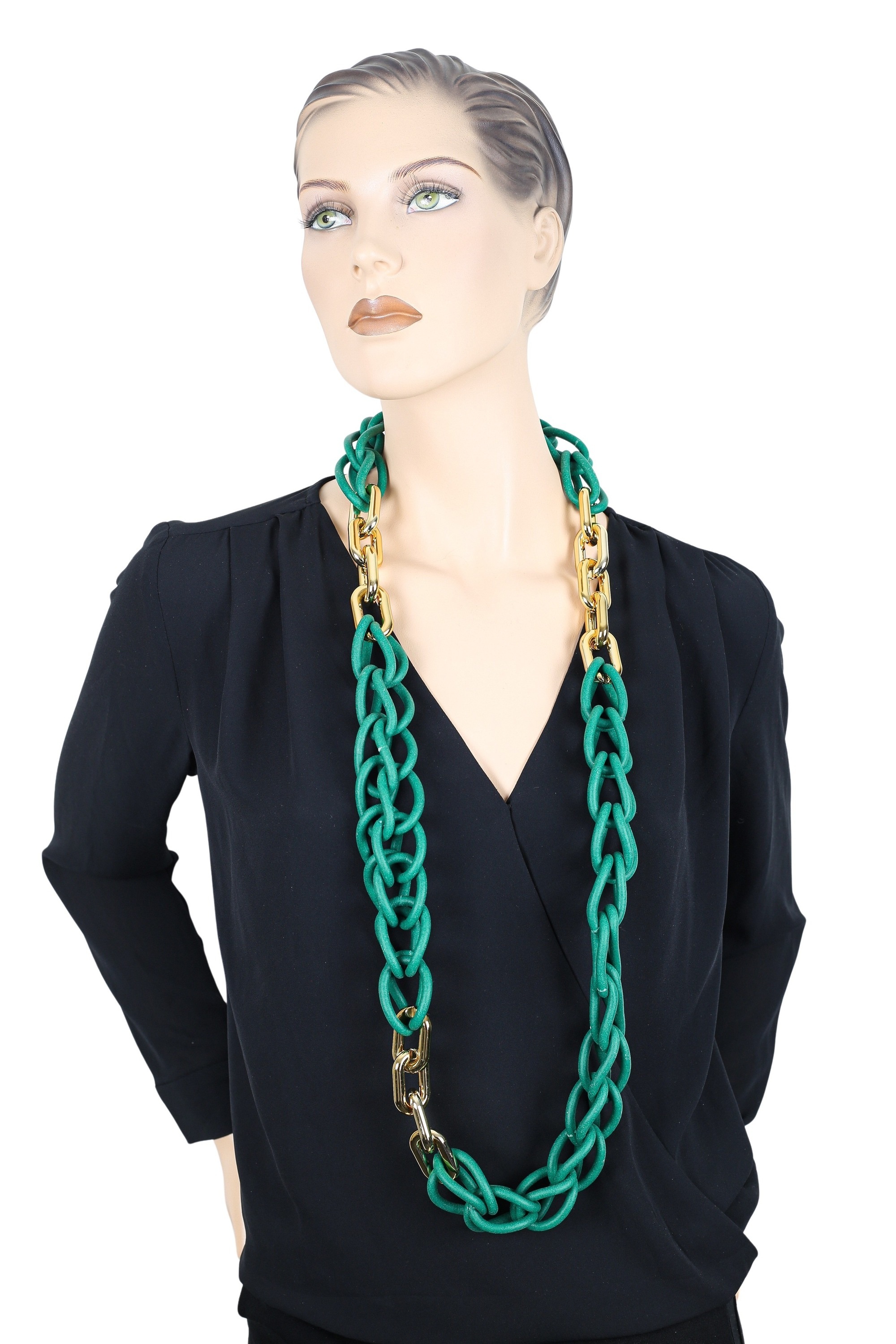 COLLEZIONE ALESSANDRO Lange Kette "Loop Glam", Statementkette mit großen Gl günstig online kaufen