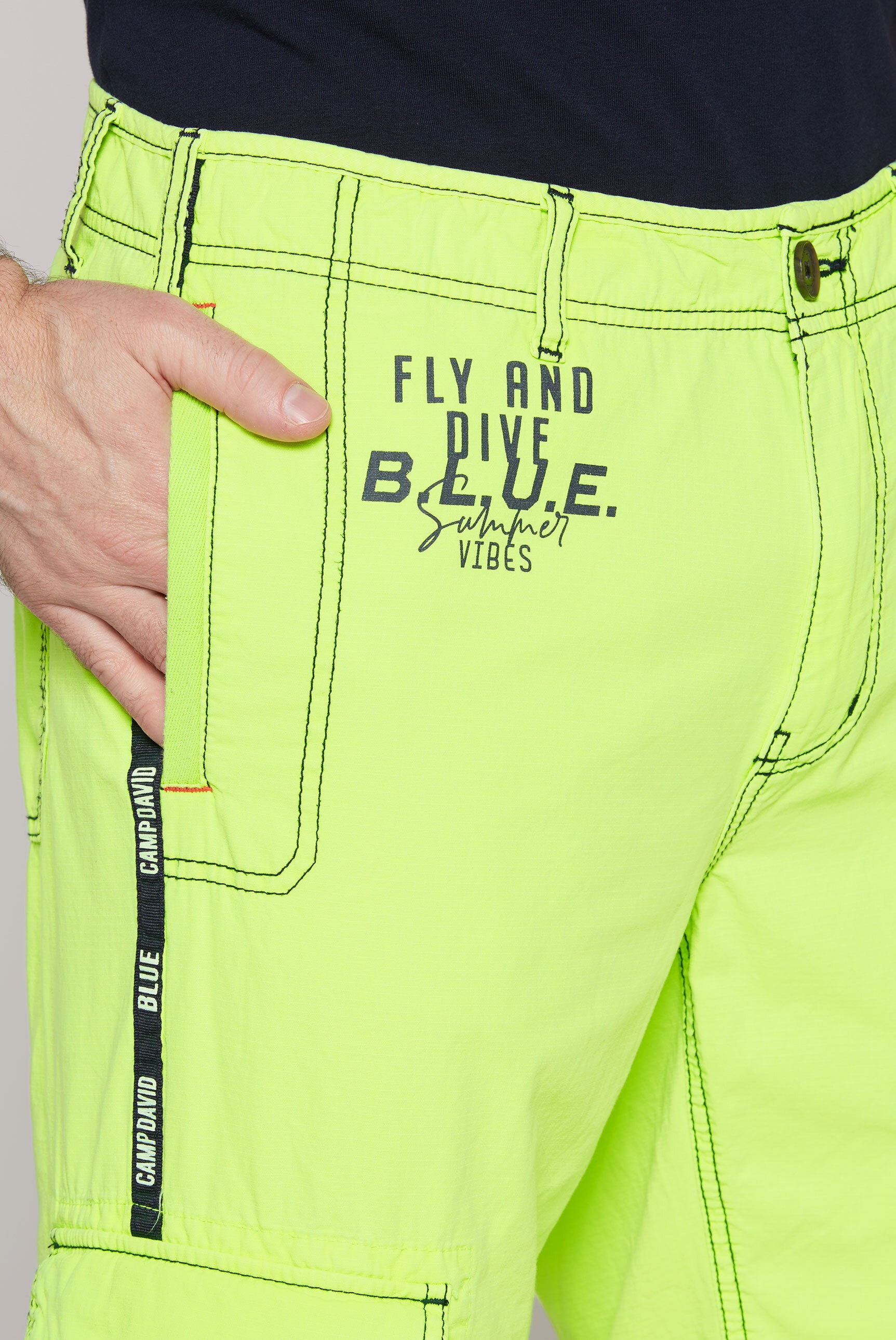 CAMP DAVID Shorts, aus Baumwolle
